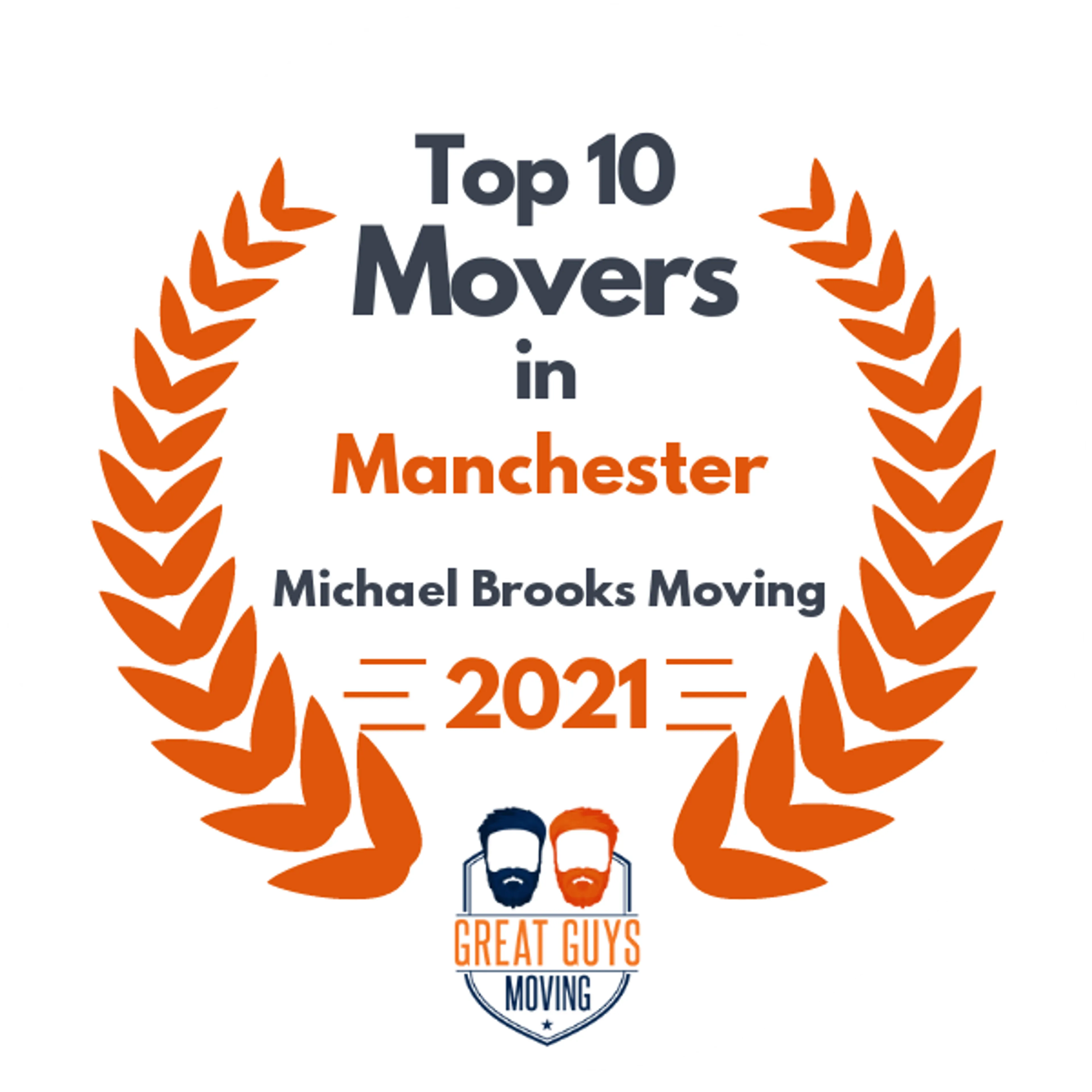 Top 10 Movers in Manchester, NH 2021 award