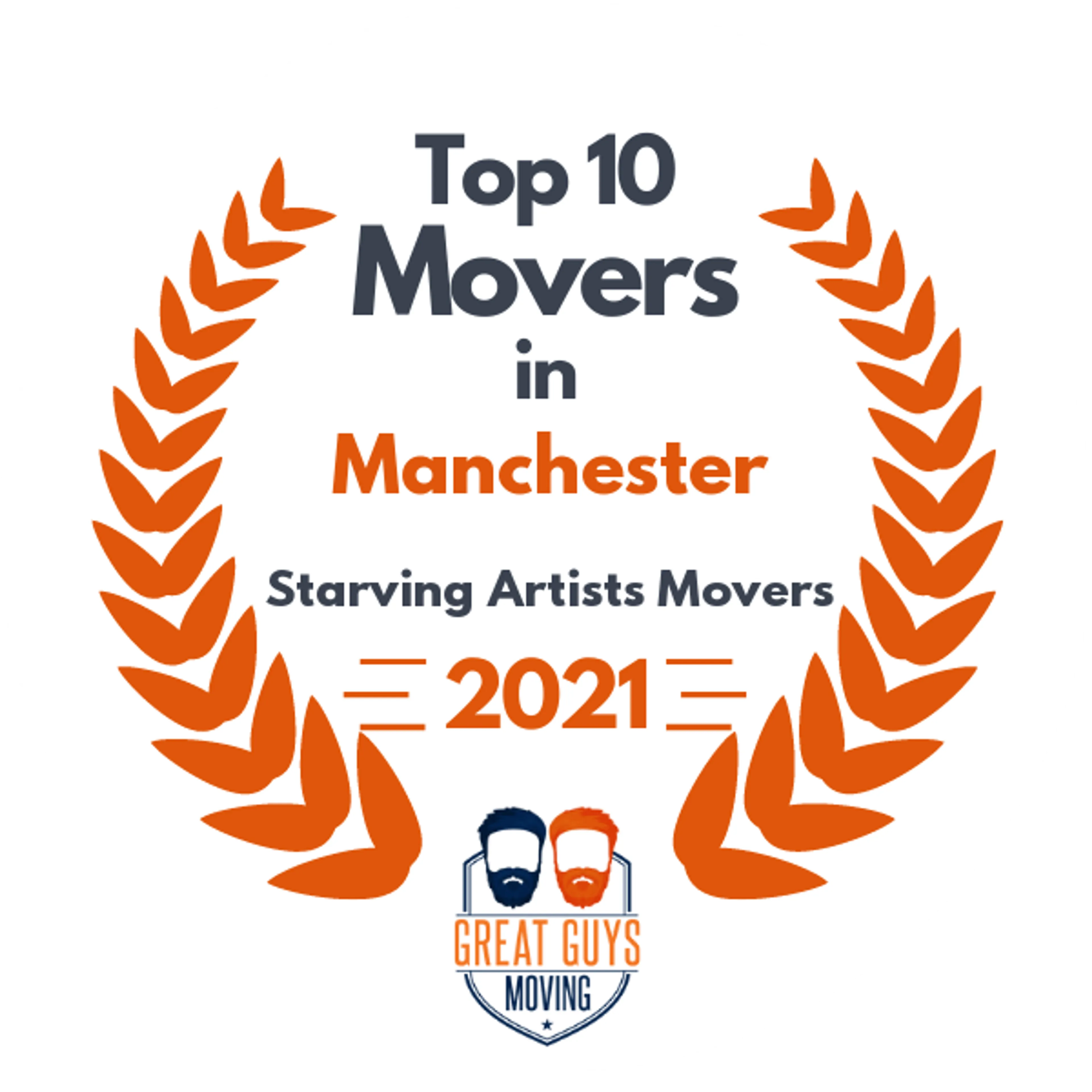 Top 10 Movers in Manchester, NH 2021 award