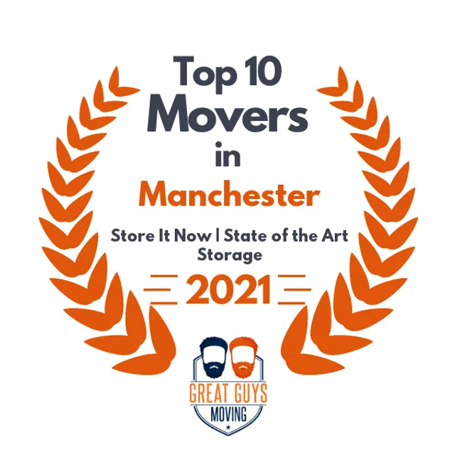 Top 10 Movers in Manchester, NH 2021 award