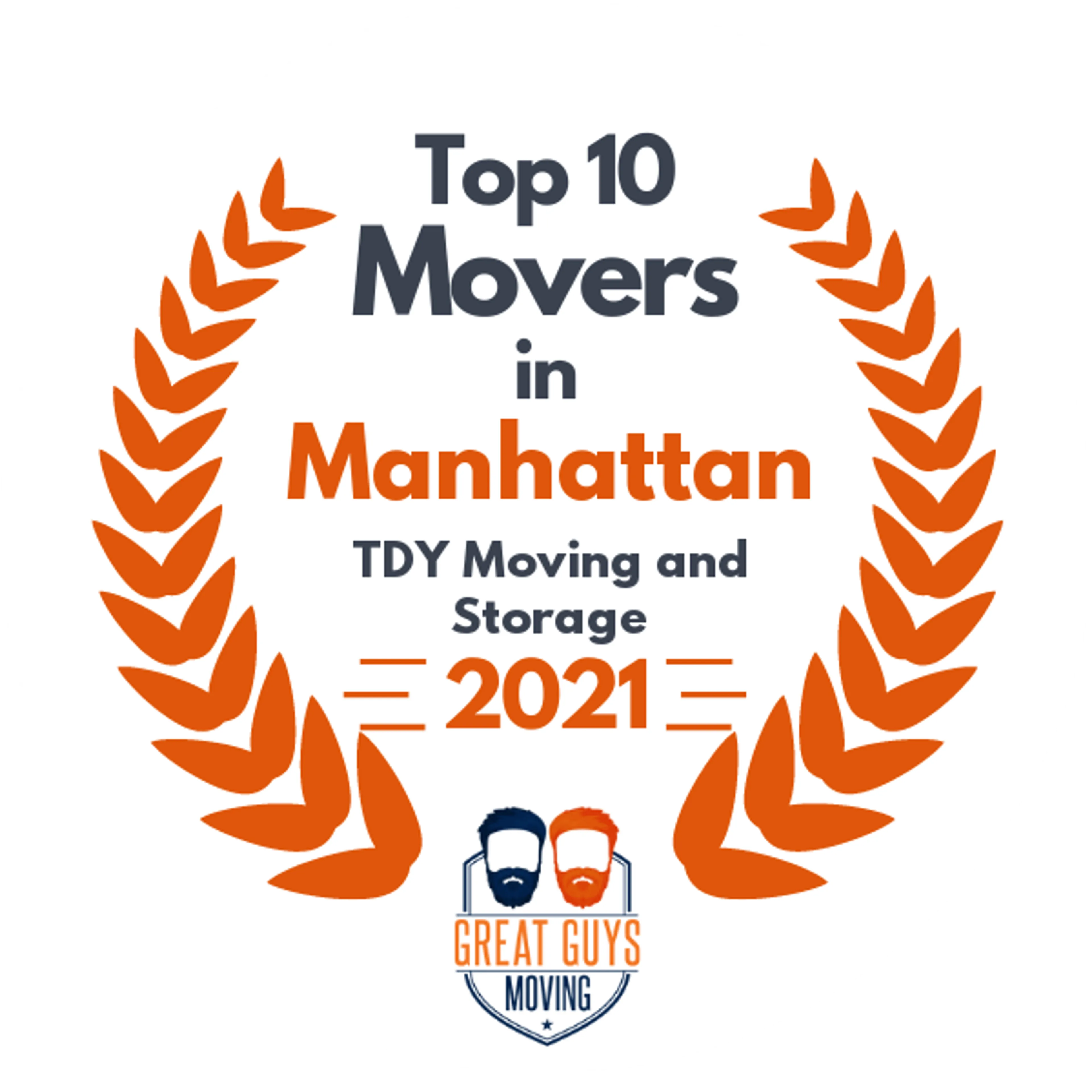 Top 10 Movers in White Plains, NY 2021 award