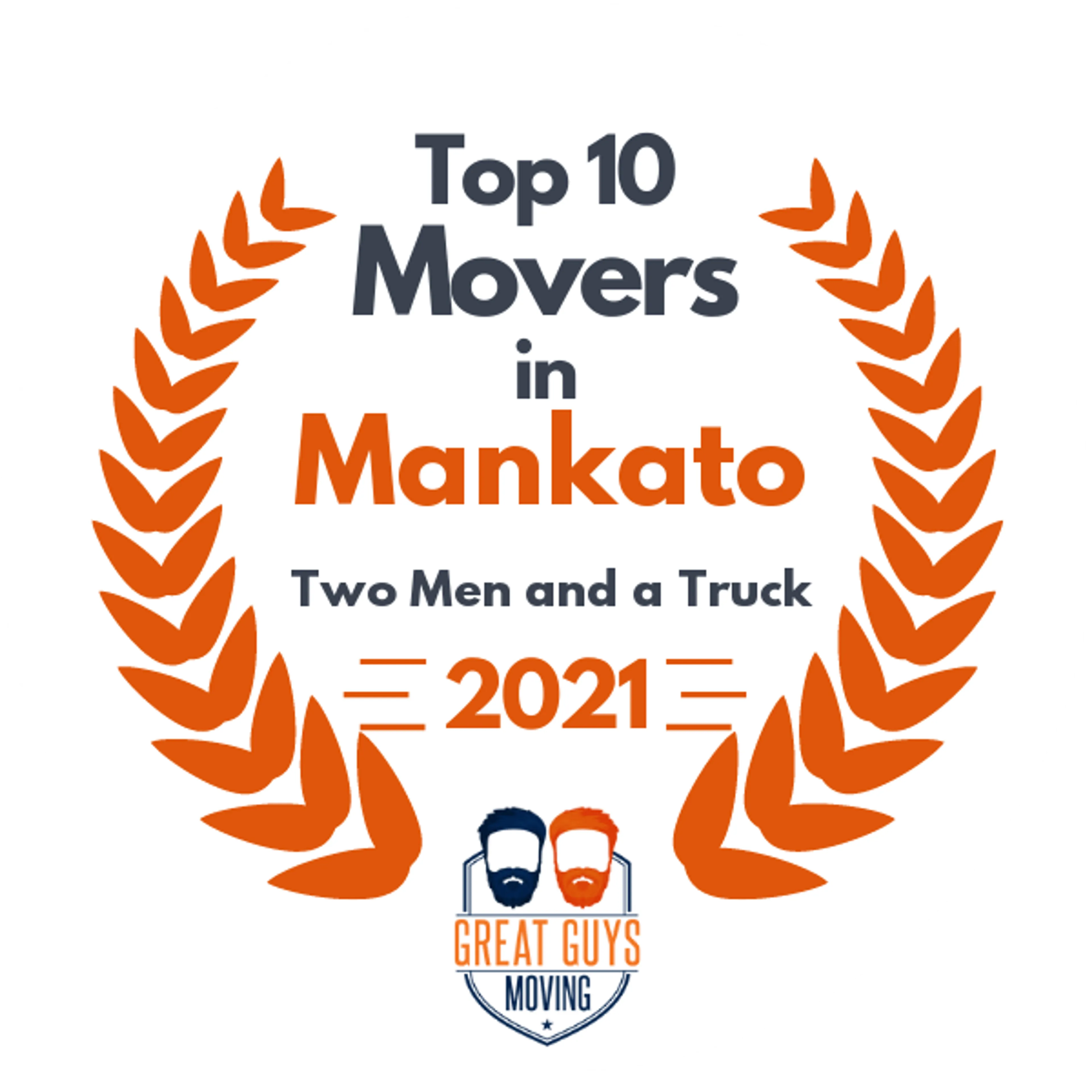 Top 10 Movers in Mankato, MN 2021 award