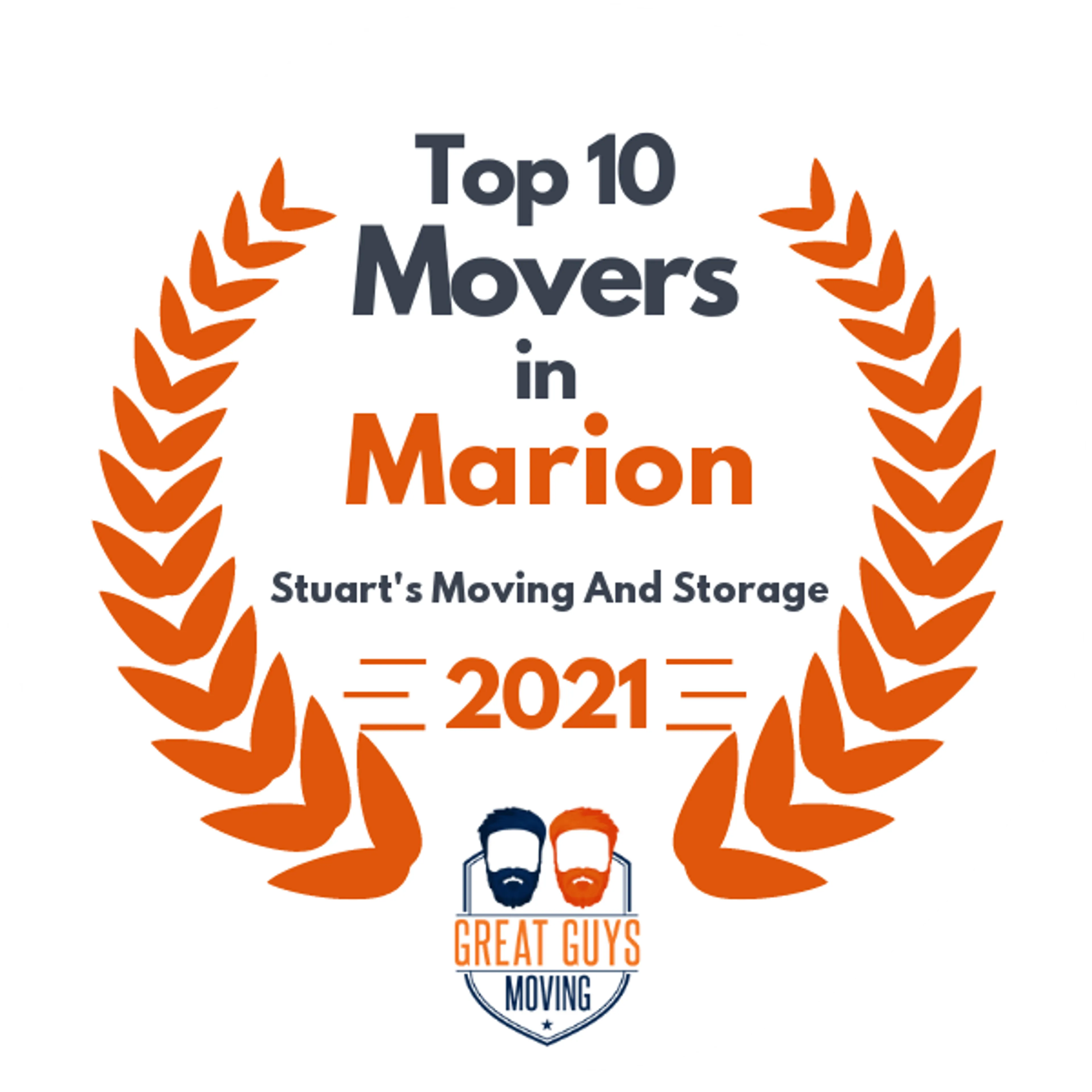 Top 10 Movers in Indianapolis, IN 2021 award