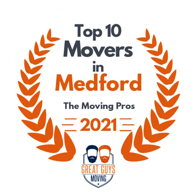 Top 10 Movers in Medford, OR 2021 award