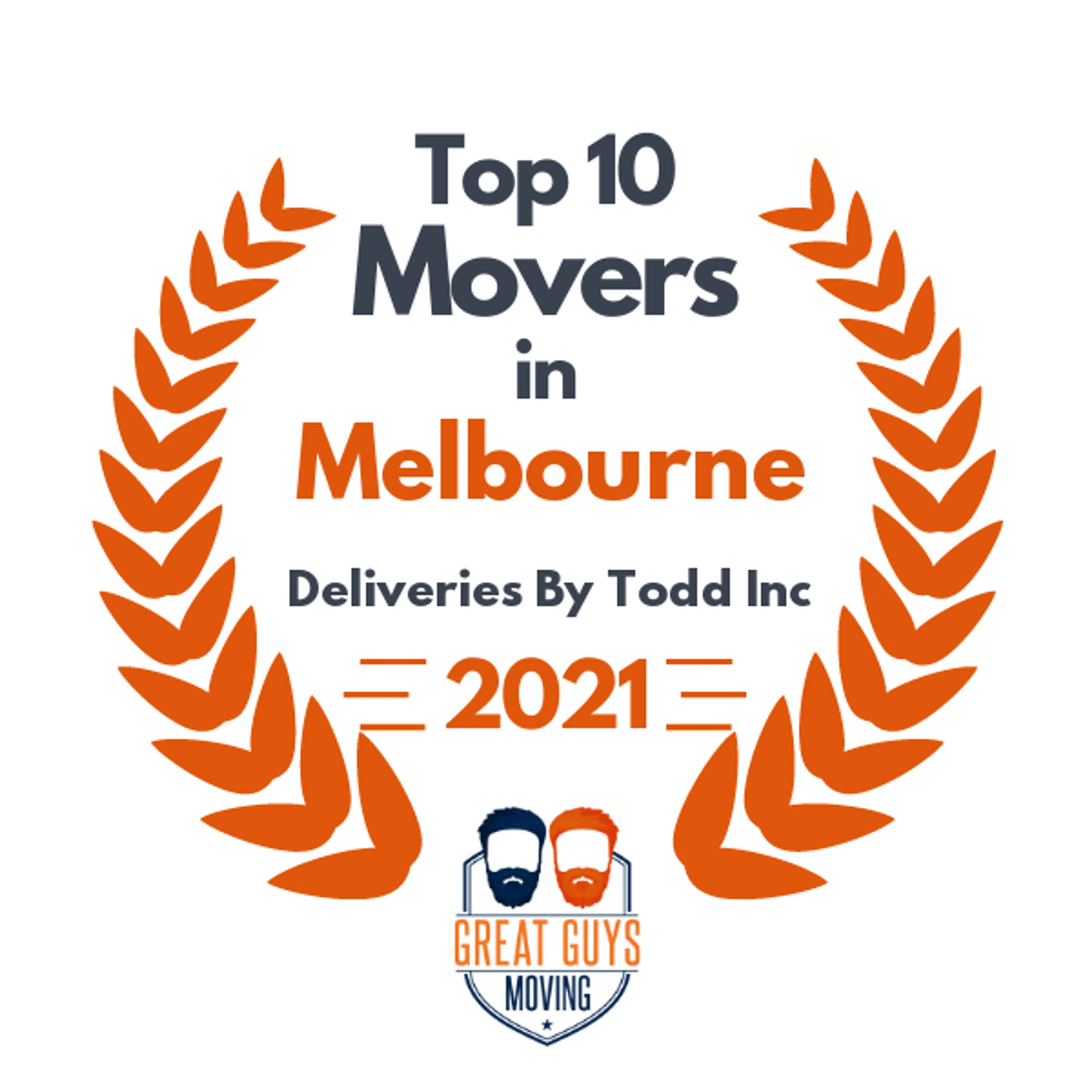 Top 10 Movers in Palm Bay, FL 2021 award