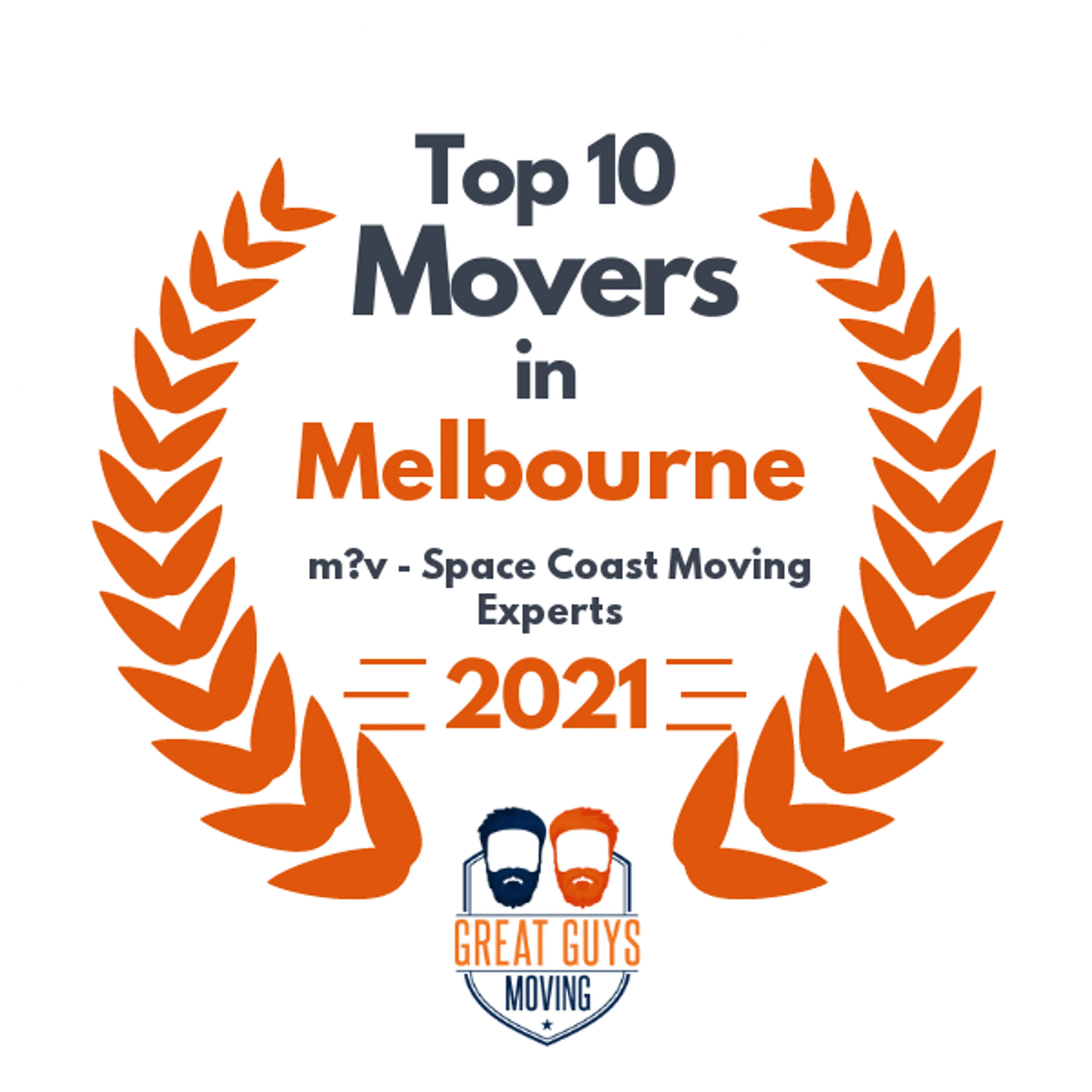 Top 10 Movers in Palm Bay, FL 2021 award