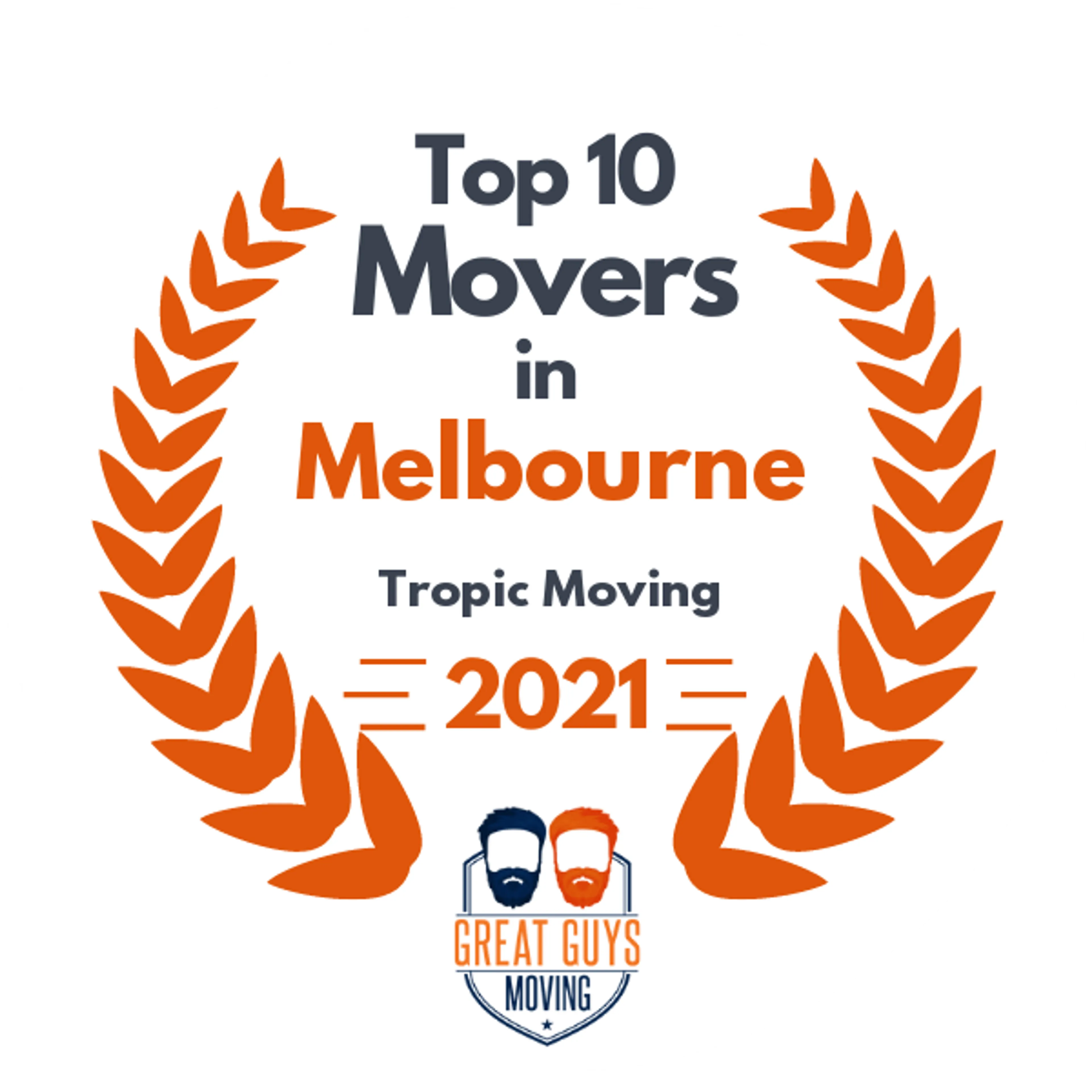 Top 10 Movers in Palm Bay, FL 2021 award