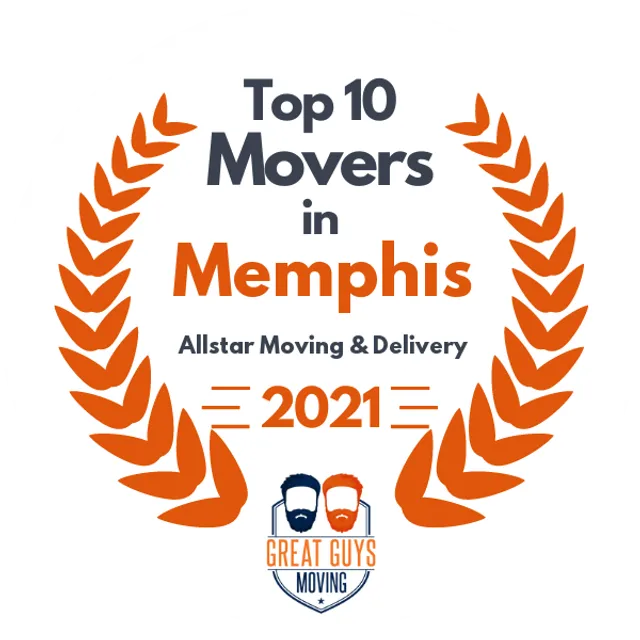 Top 10 Movers in Memphis, TN 2021 award