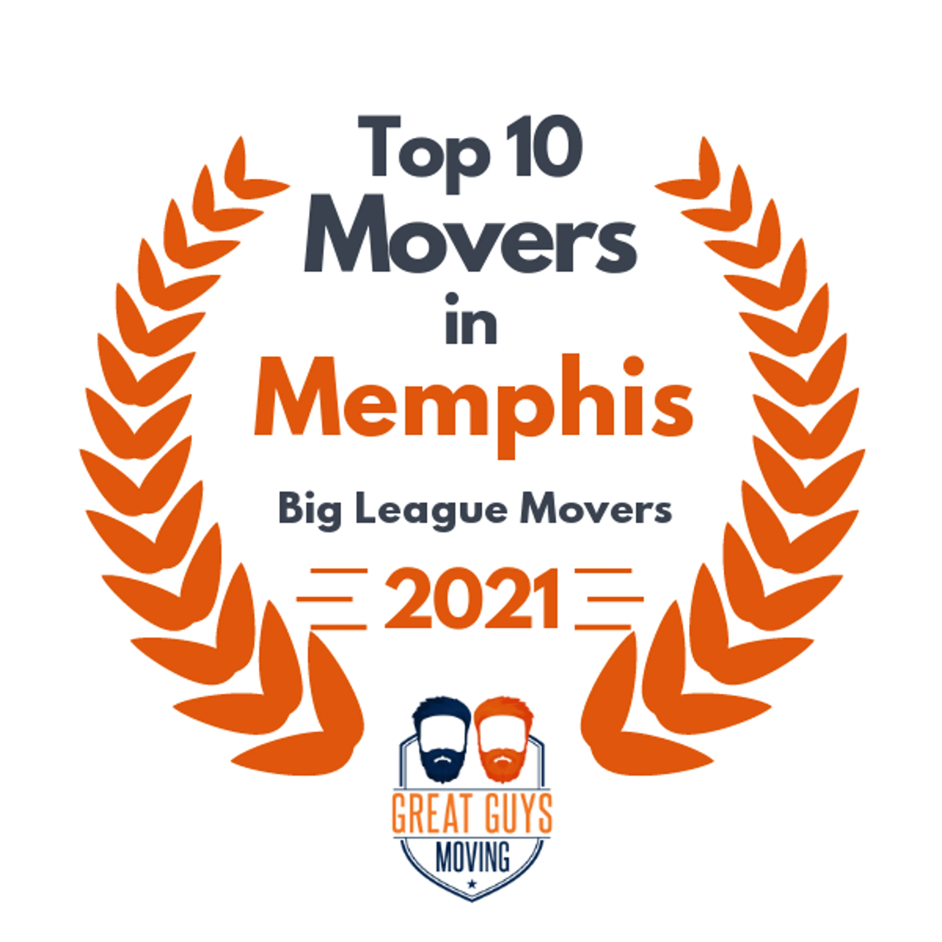 Top 10 Movers in Memphis, TN 2021 award