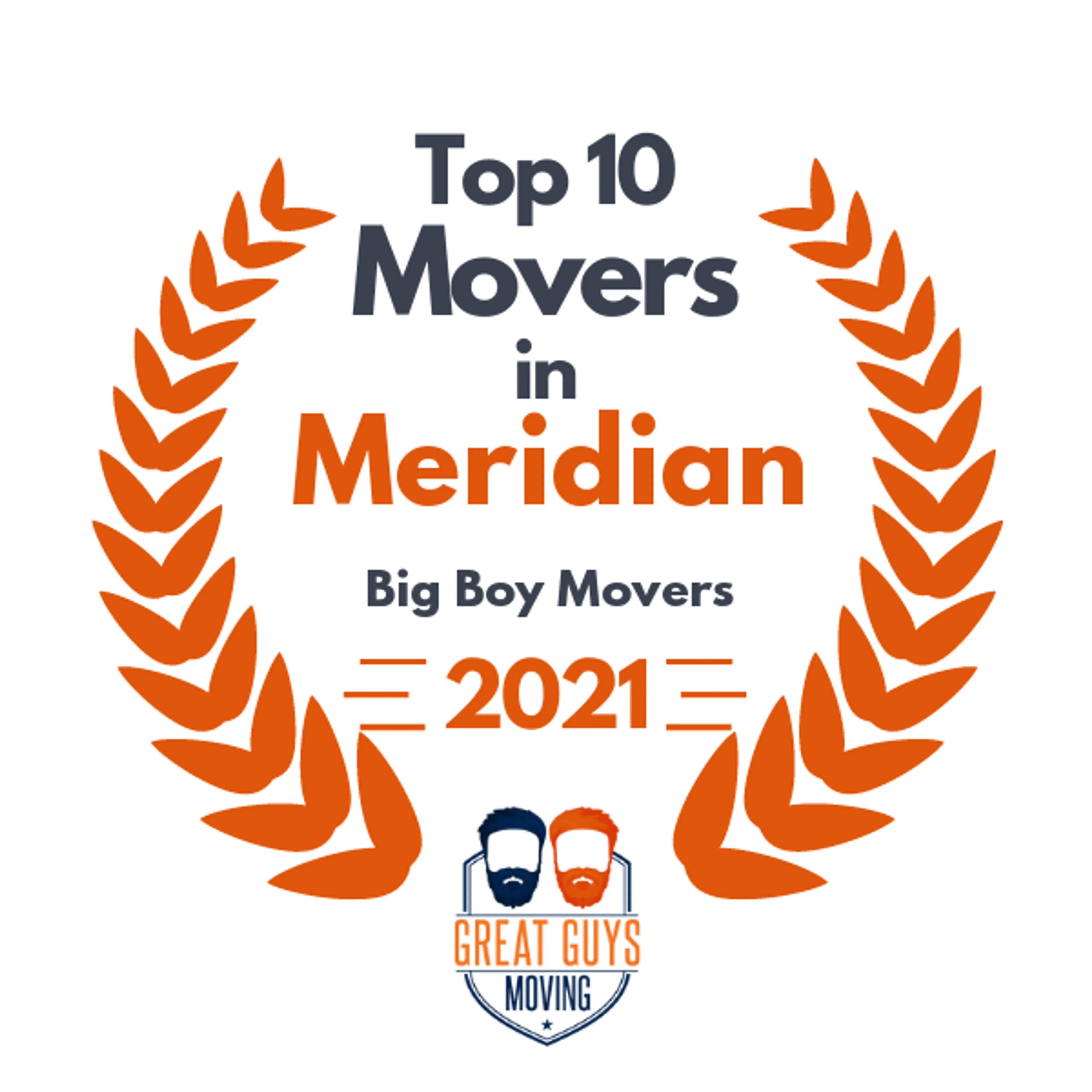 Top 10 Movers in Meridian, ID 2021 award