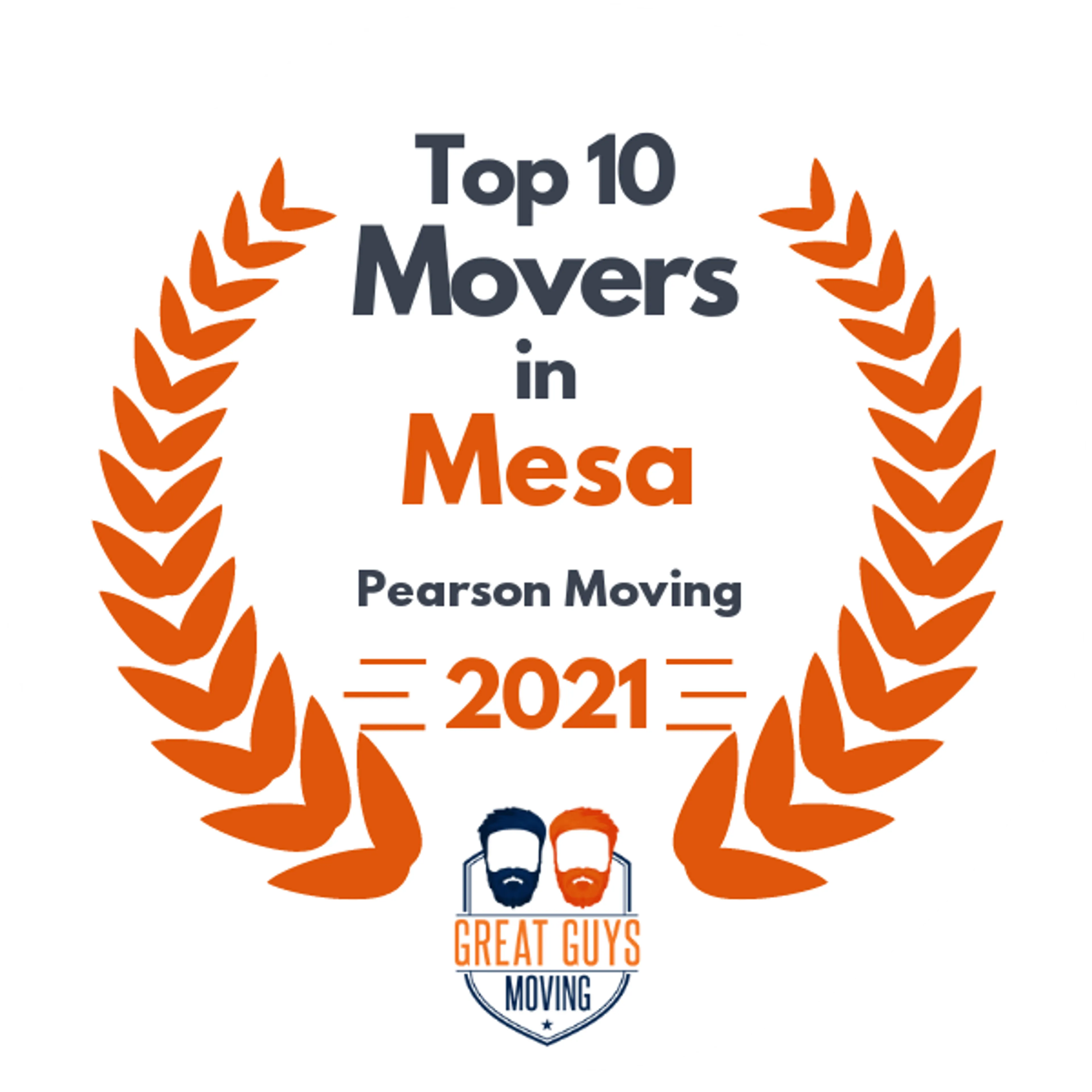 Top 10 Movers in Mesa, AZ 2021 award