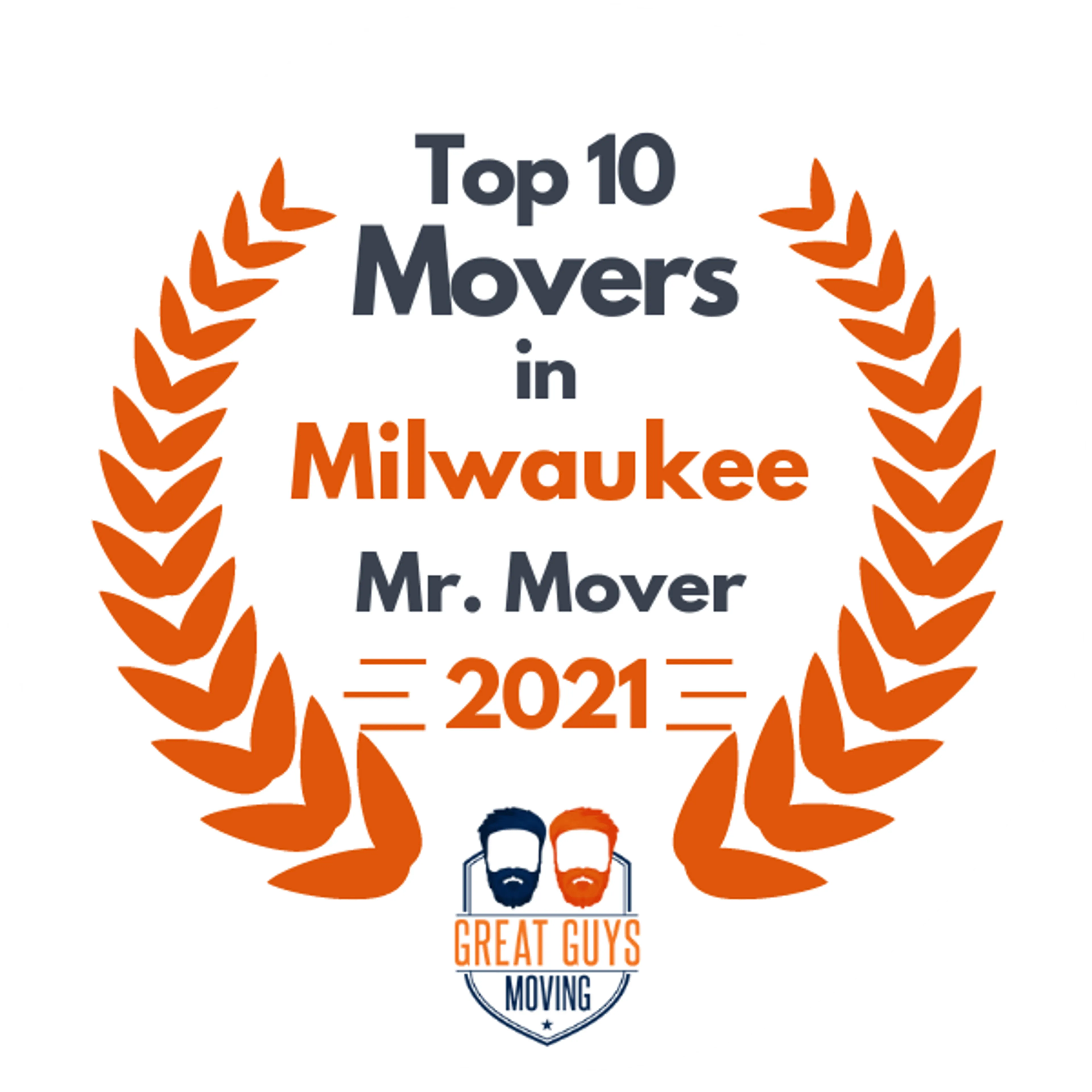 Top 10 Movers in Milwaukee, WI 2021 award