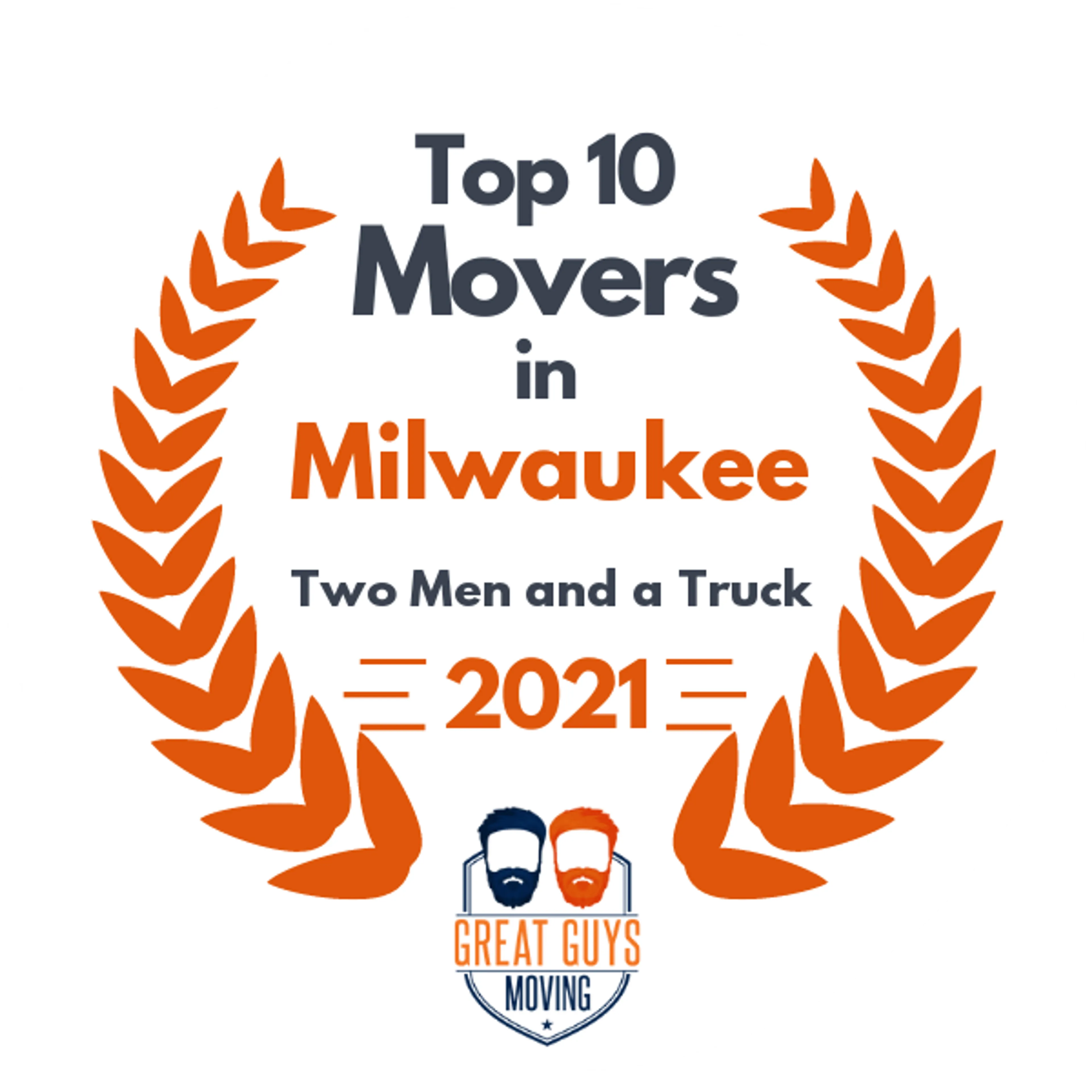 Top 10 Movers in Milwaukee, WI 2021 award