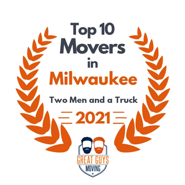 Top 10 Movers in Milwaukee, WI 2021 award