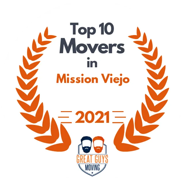 Top 10 Movers in Santa Ana, CA 2021 award