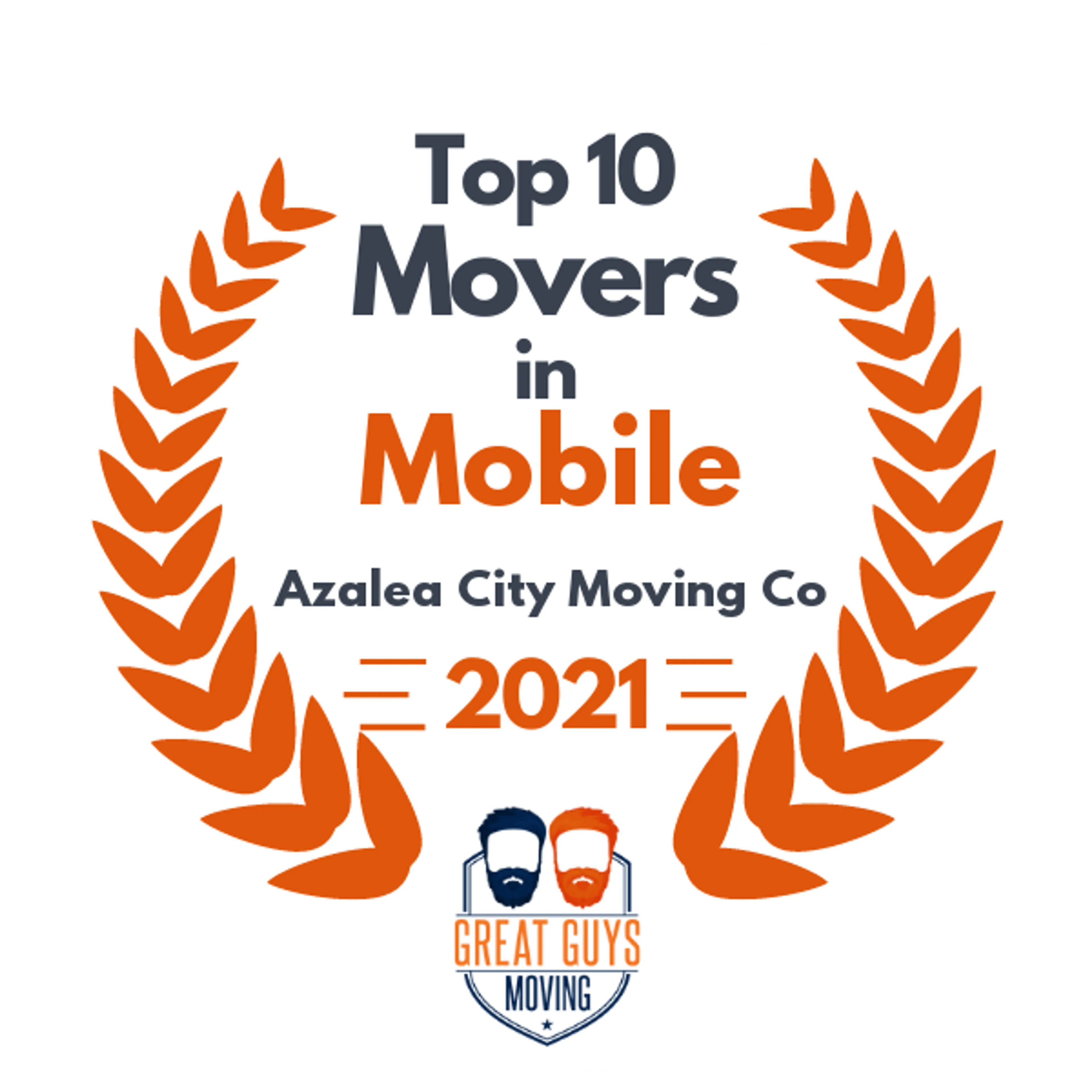 Top 10 Movers in Mobile, AL 2021 award