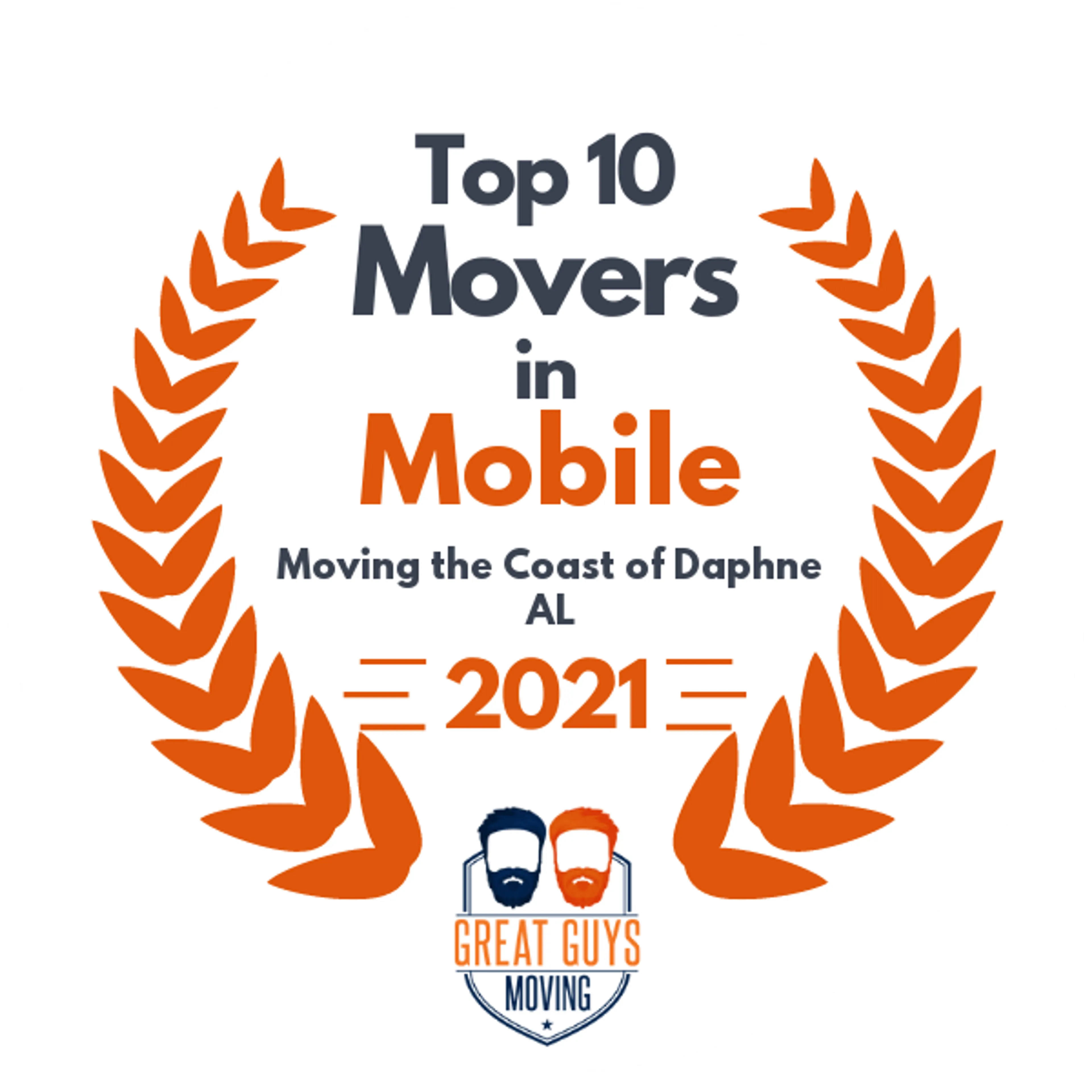 Top 10 Movers in Mobile, AL 2021 award