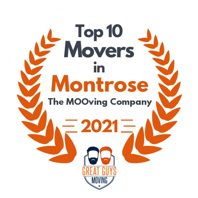 Top 10 Movers in Montrose, CO 2021 award