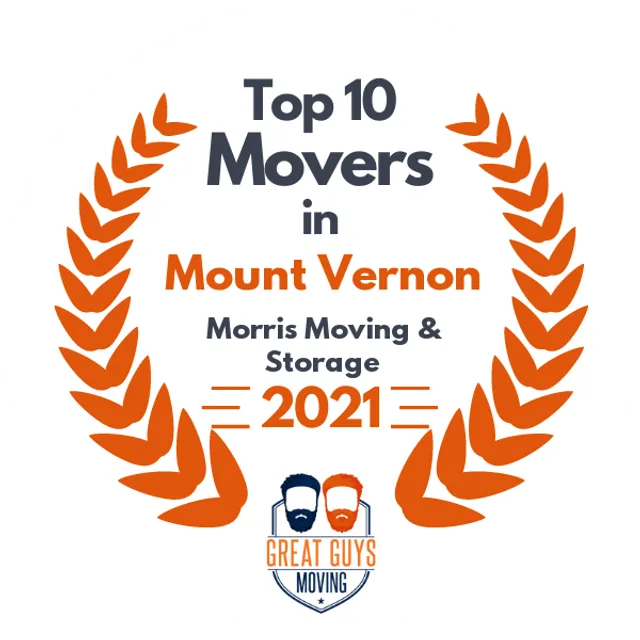 Top 10 Movers in Yonkers, NY 2021 award