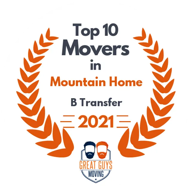 Top 10 Movers in Caldwell, ID 2021 award