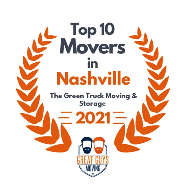 Top 10 Movers in Nashville, TN 2021 award