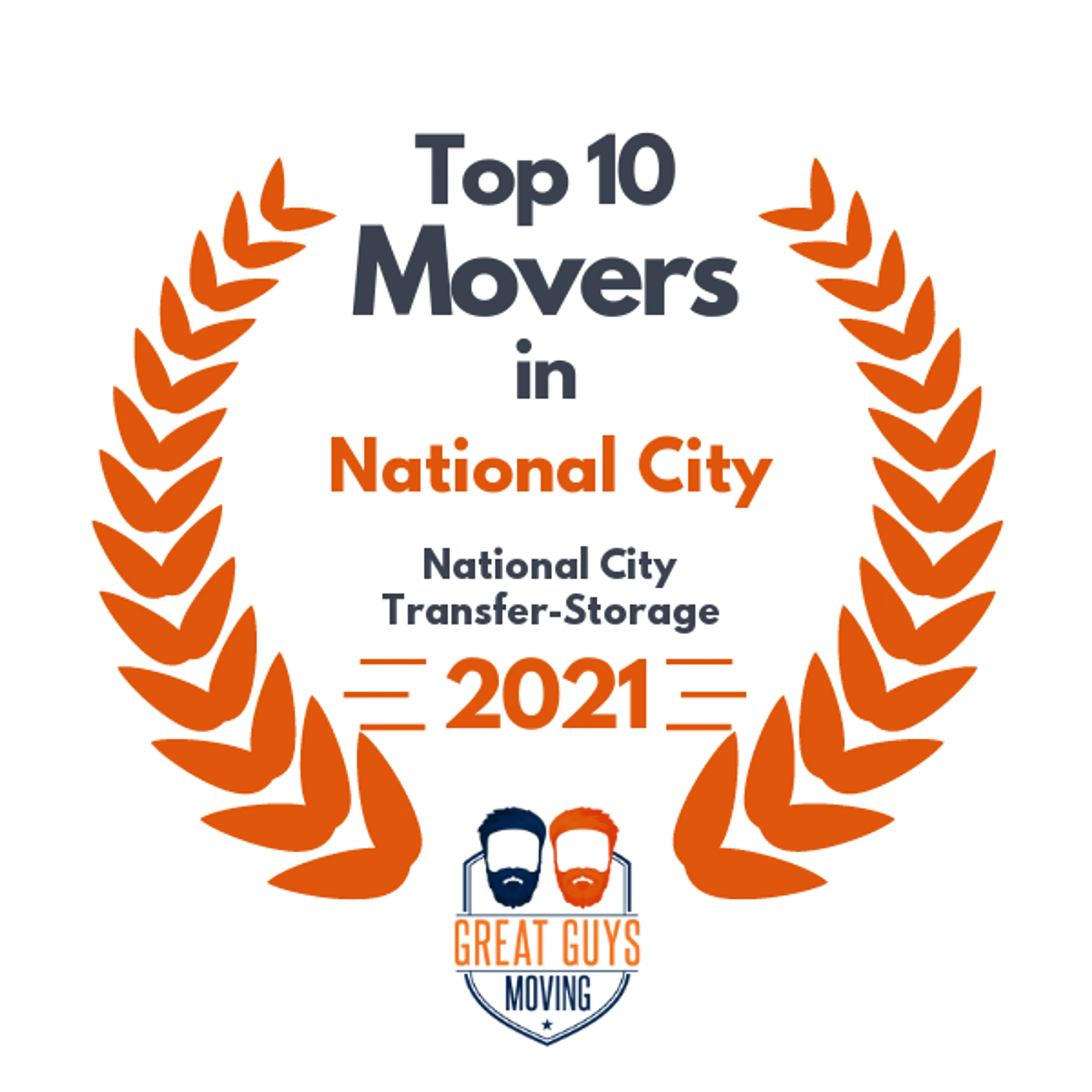 Top 10 Movers in Chula Vista, CA 2021 award