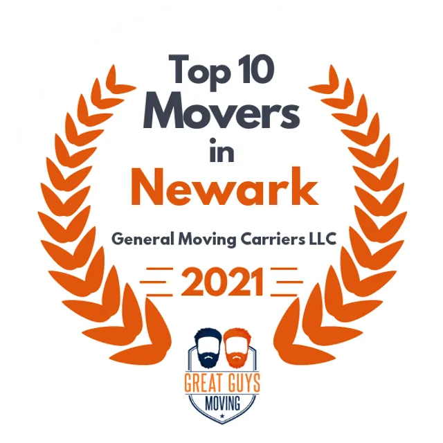 Top 10 Movers in Newark, NJ 2021 award