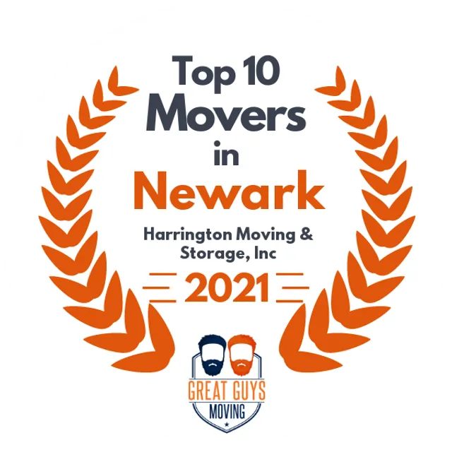 Top 10 Movers in Newark, NJ 2021 award