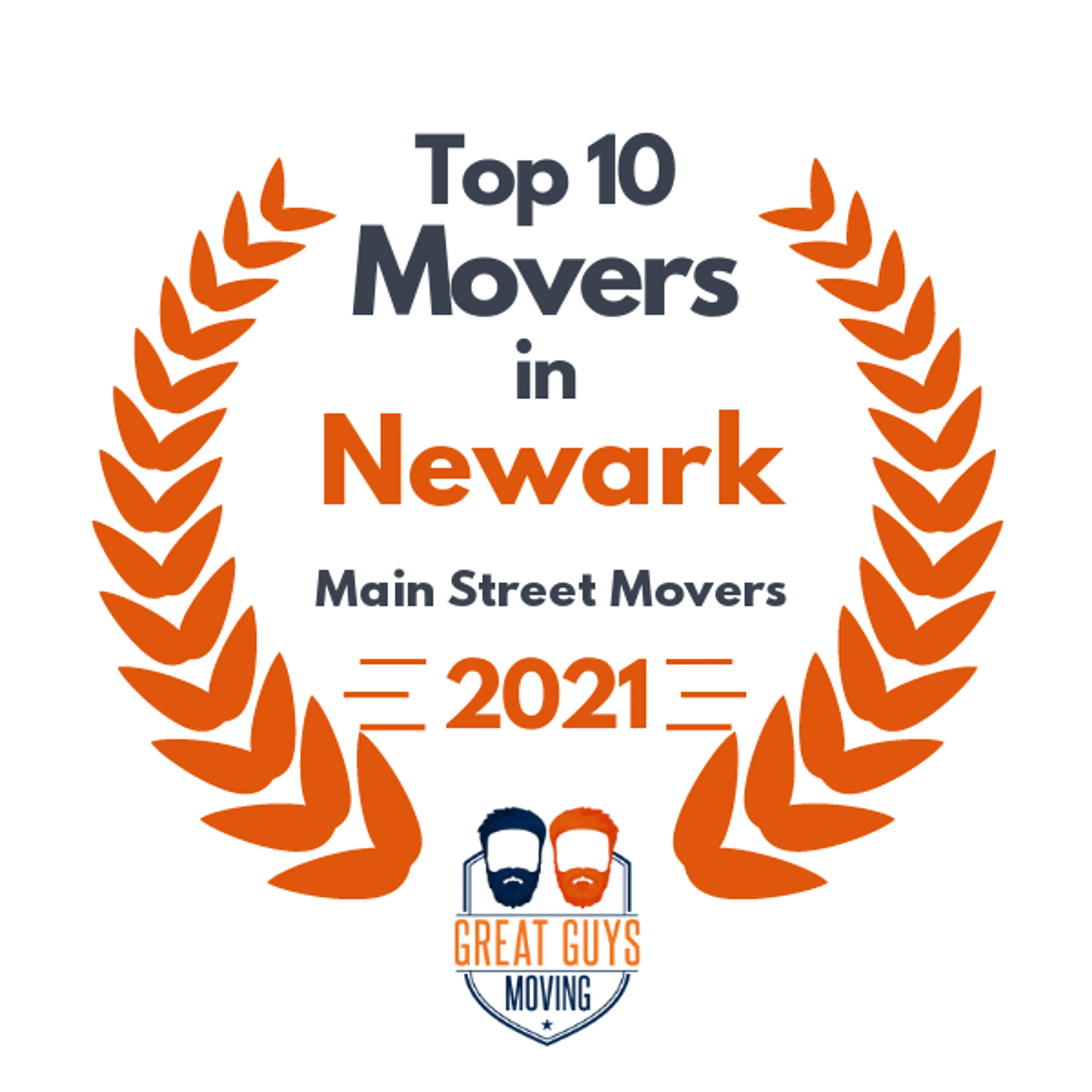 Top 10 Movers in Newark, NJ 2021 award