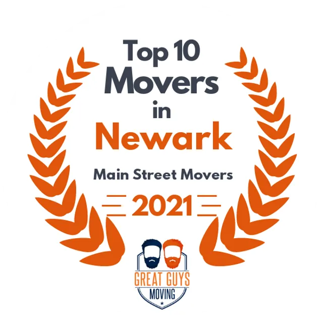 Top 10 Movers in Newark, NJ 2021 award