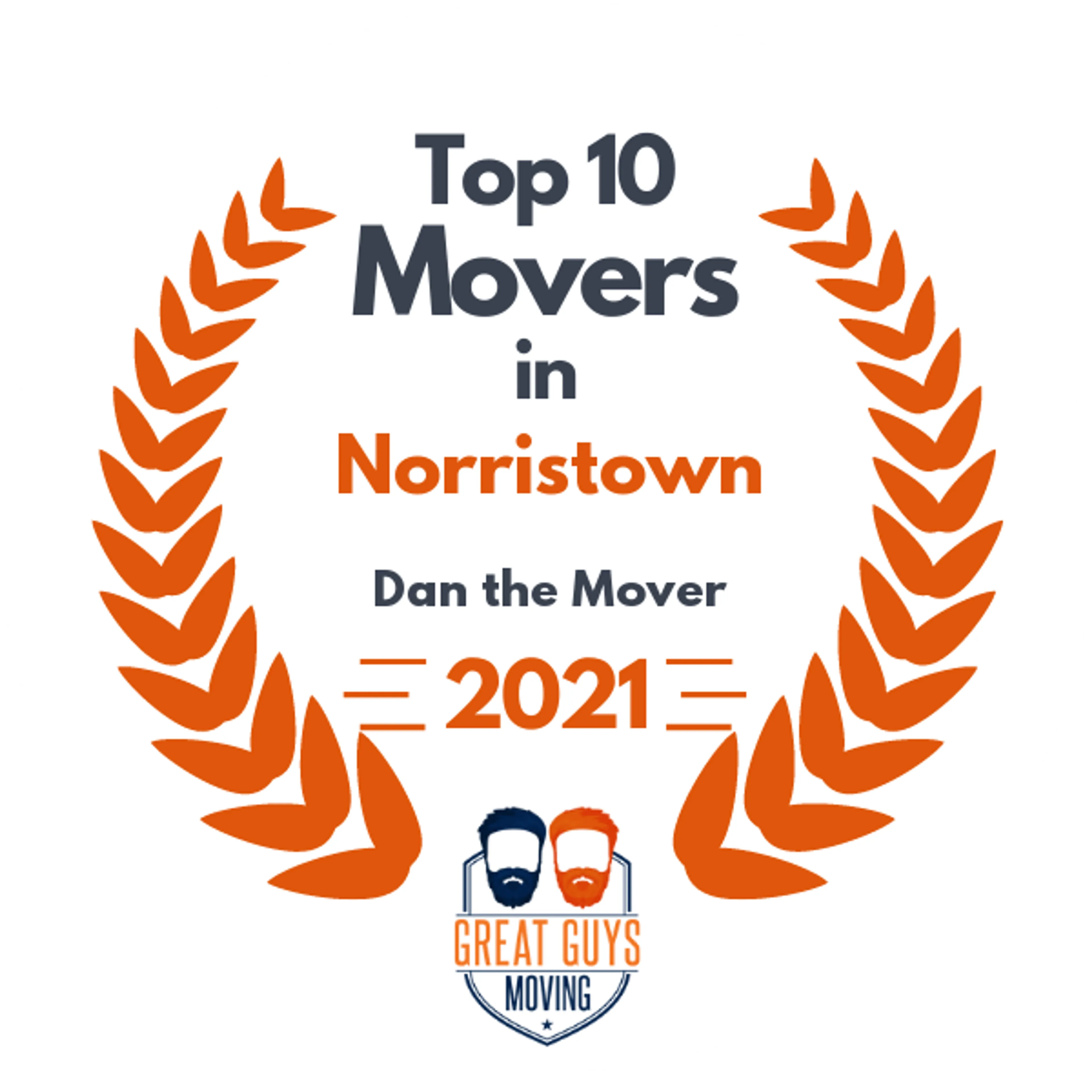 Top 10 Movers in Philadelphia, PA 2021 award