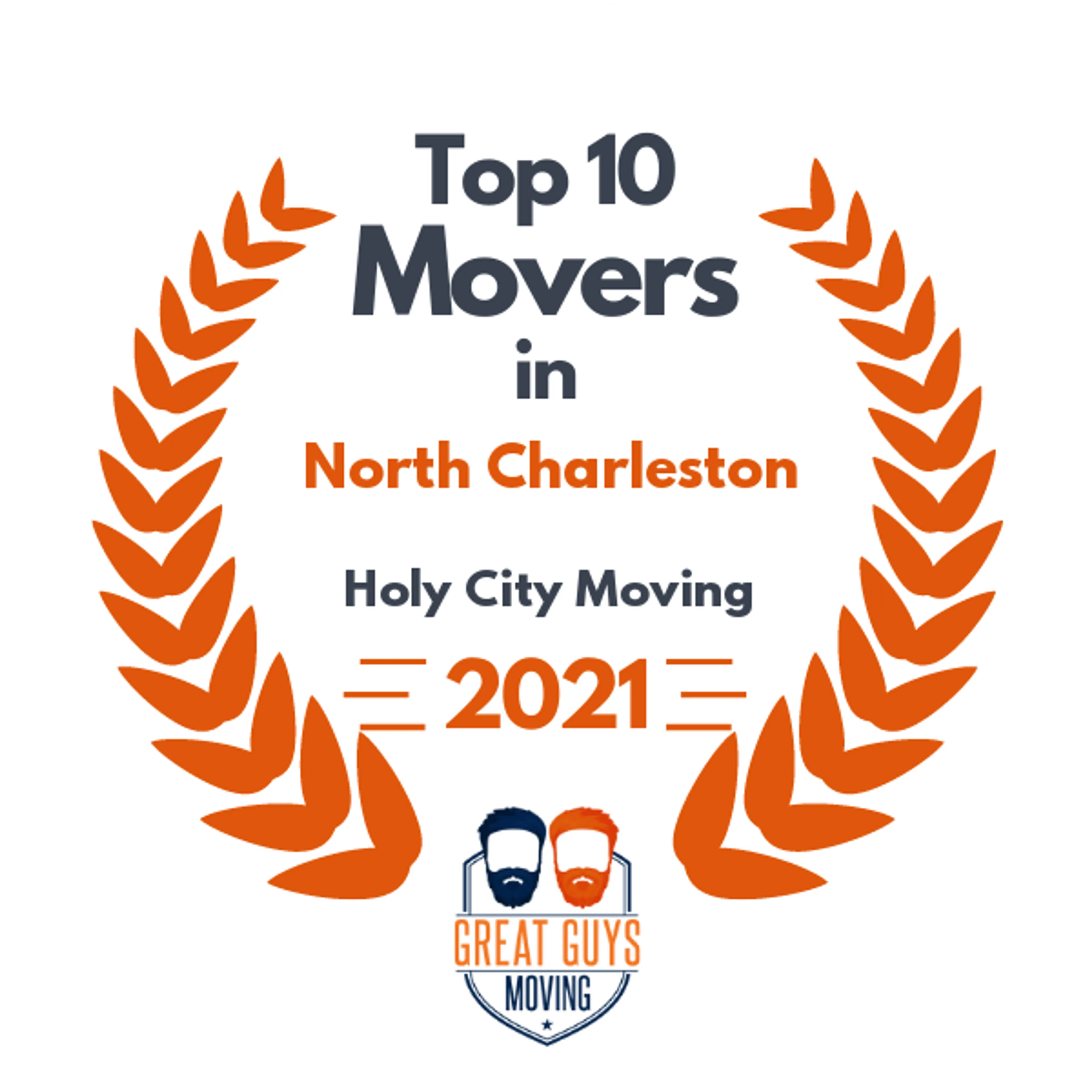Top 10 Movers in Charleston, SC 2021 award