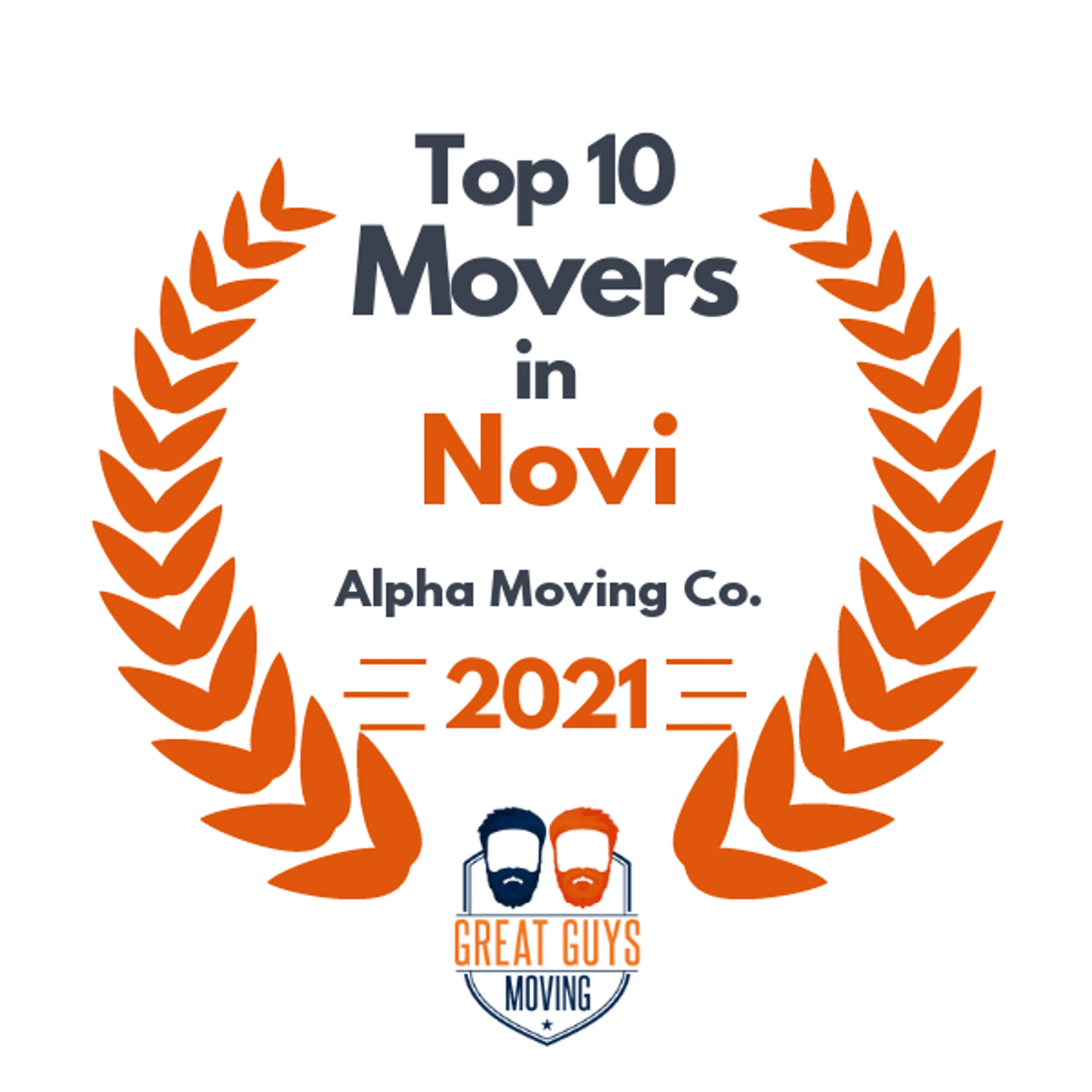 Top 10 Movers in Warren, MI 2021 award