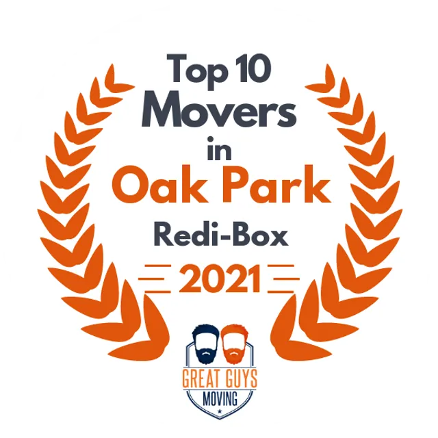 Top 10 Movers in Oak Park, IL 2021 award