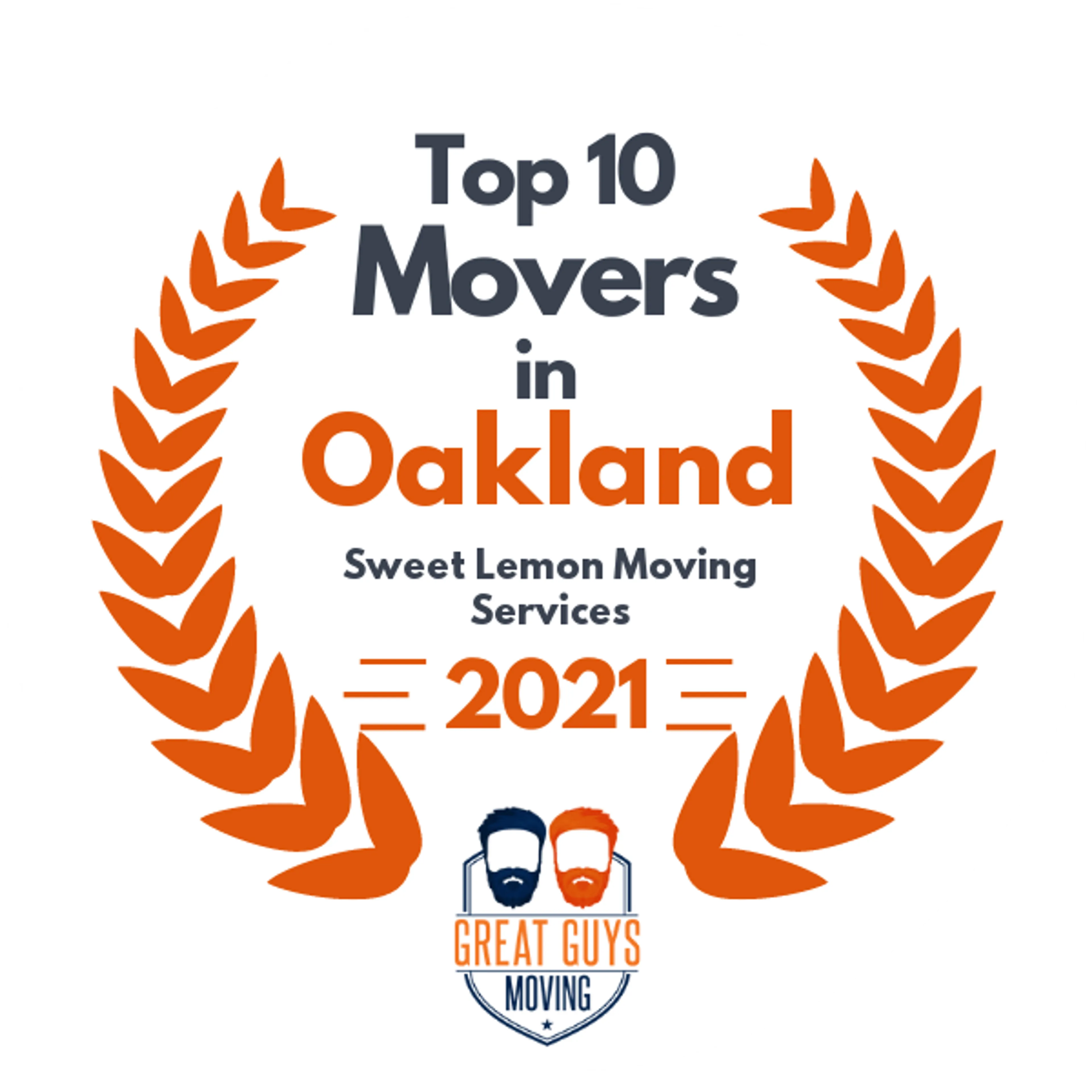 Top 10 Movers in San Jose, CA 2021 award