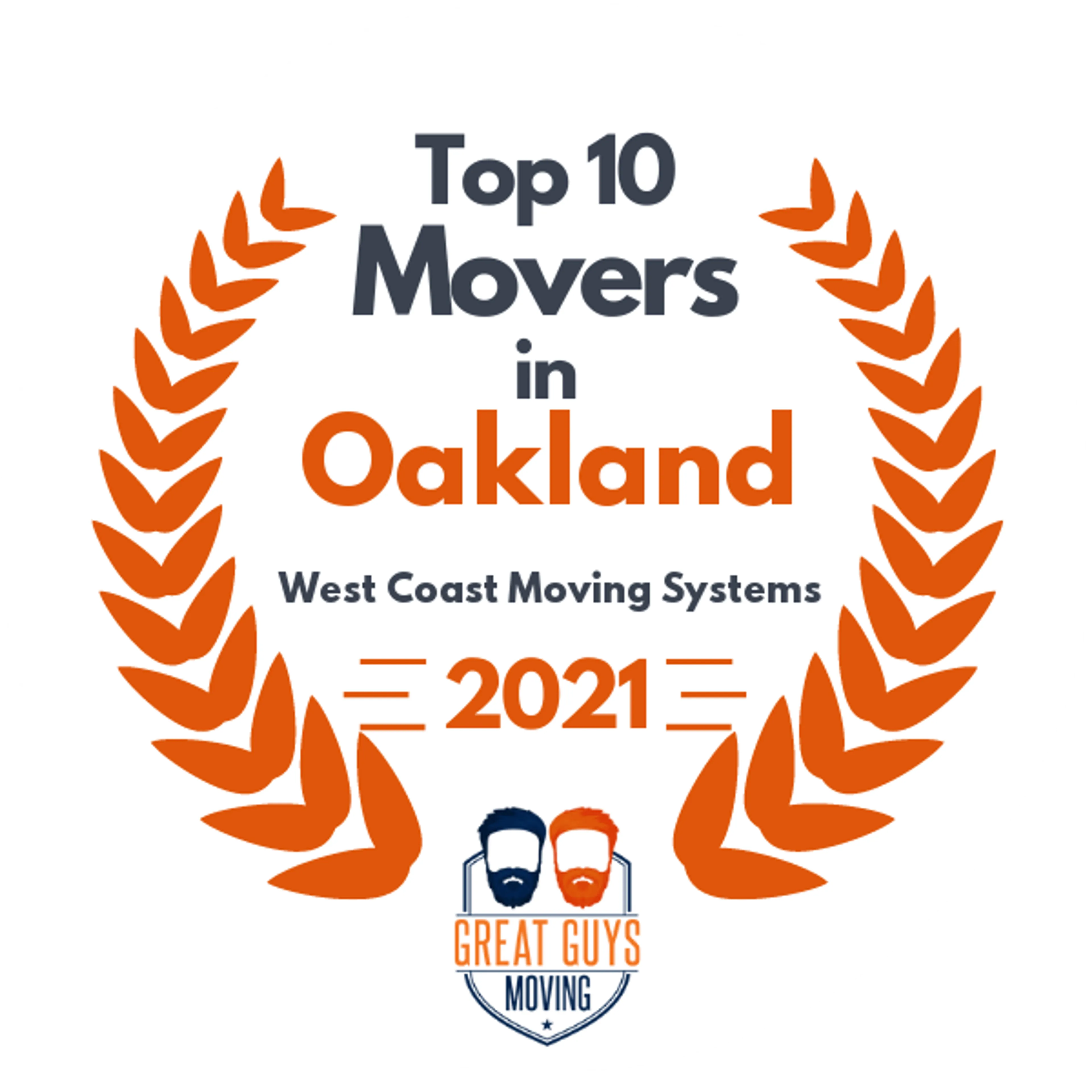 Top 10 Movers in San Jose, CA 2021 award