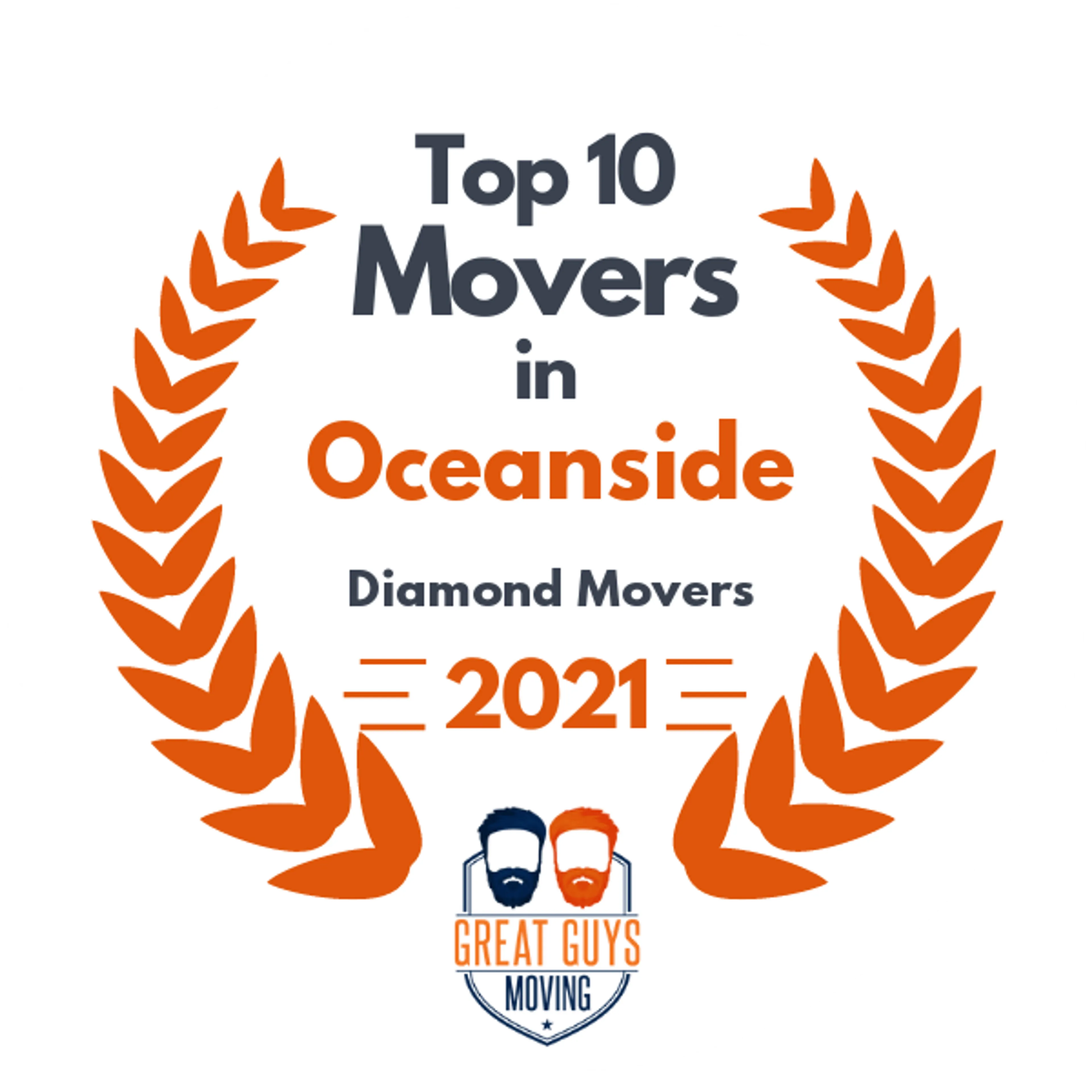 Top 10 Movers in San Diego, CA 2021 award