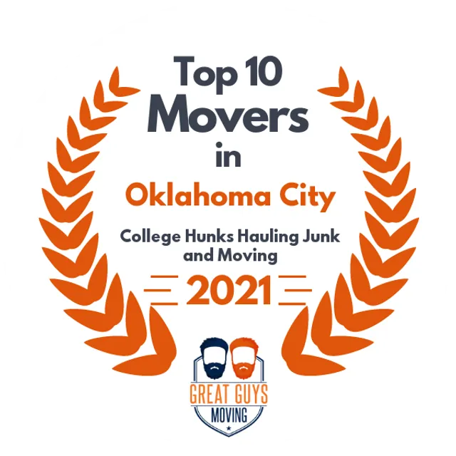 Top 10 Movers in Oklahoma City, OK 2021 award