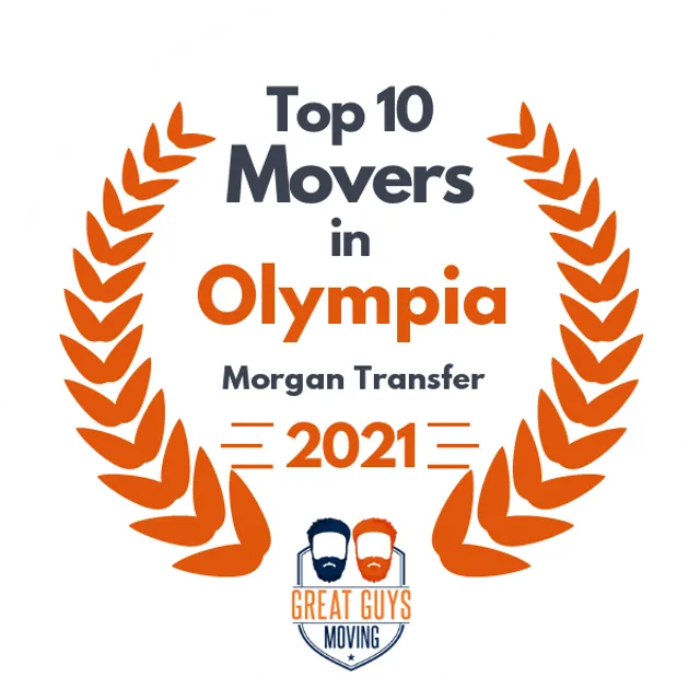 Top 10 Movers in Tacoma, WA 2021 award