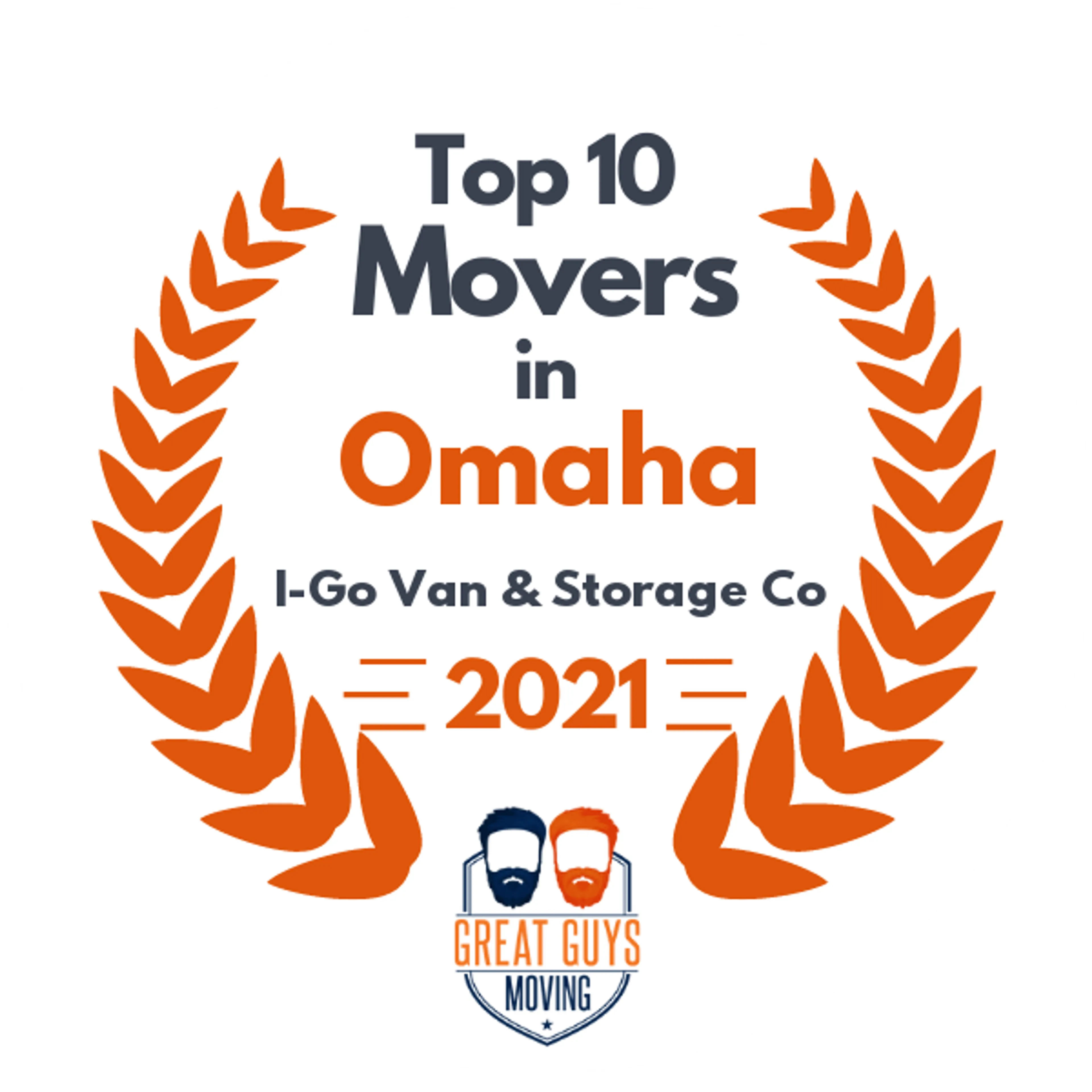 Top 10 Movers in Omaha, NE 2021 award