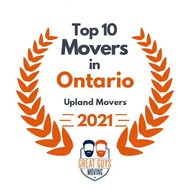 Top 10 Movers in Ontario, CA 2021 award