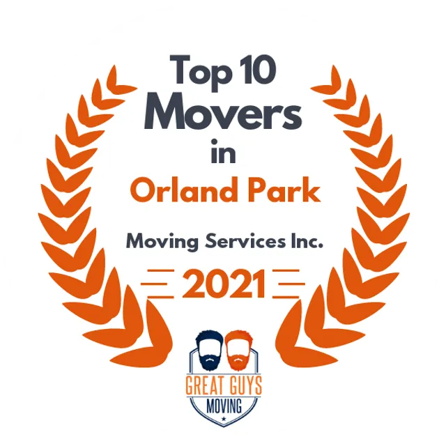 Top 10 Movers in Naperville, IL 2021 award