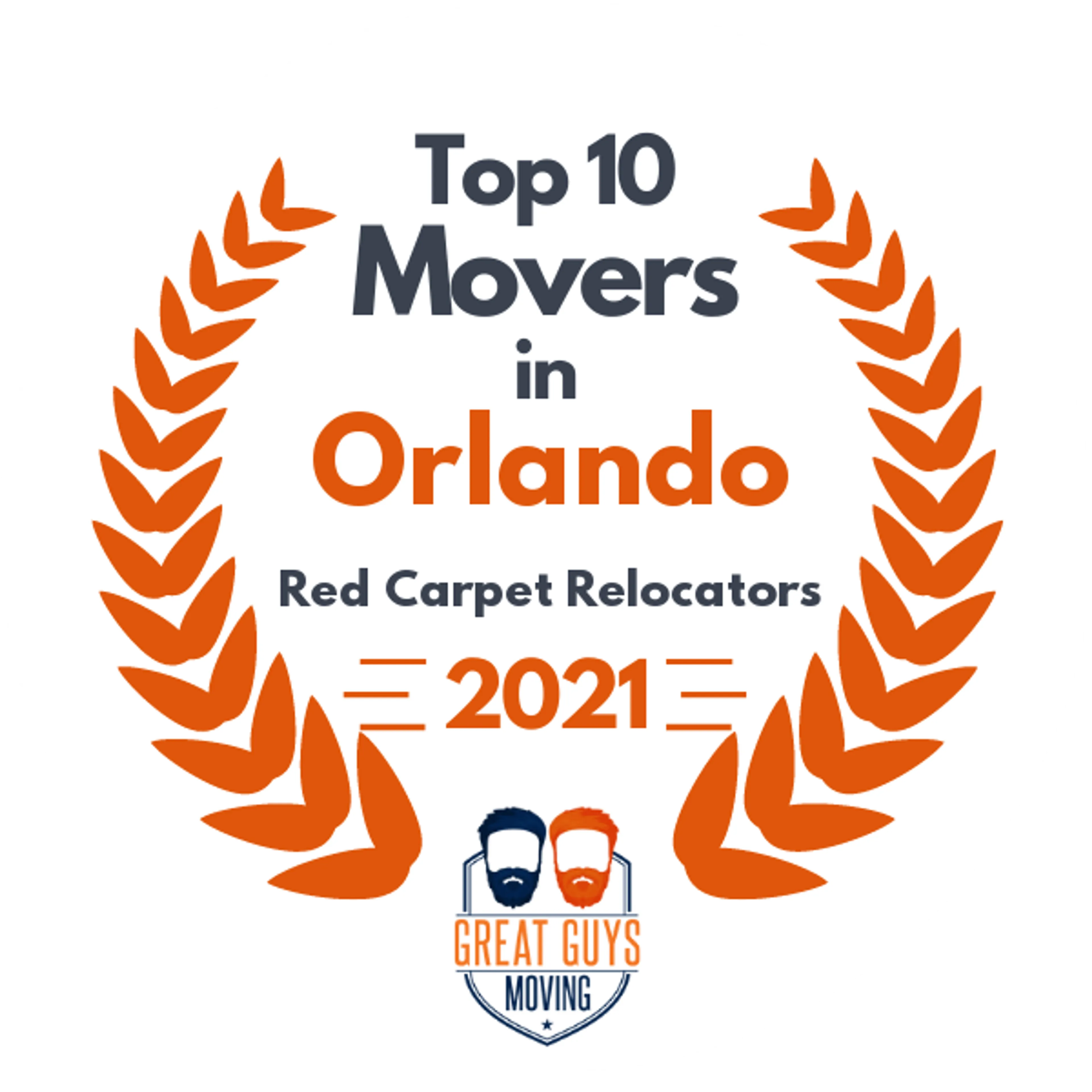 Top 10 Movers in Orlando, FL 2021 award