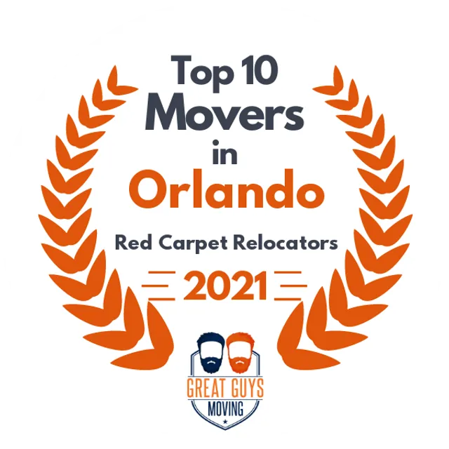 Top 10 Movers in Orlando, FL 2021 award