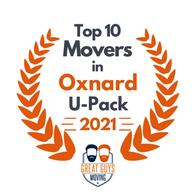 Top 10 Movers in Oxnard, CA 2021 award