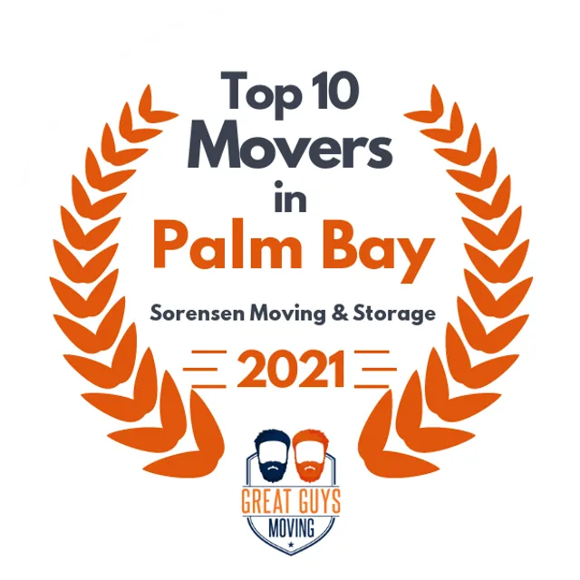 Top 10 Movers in Palm Bay, FL 2021 award