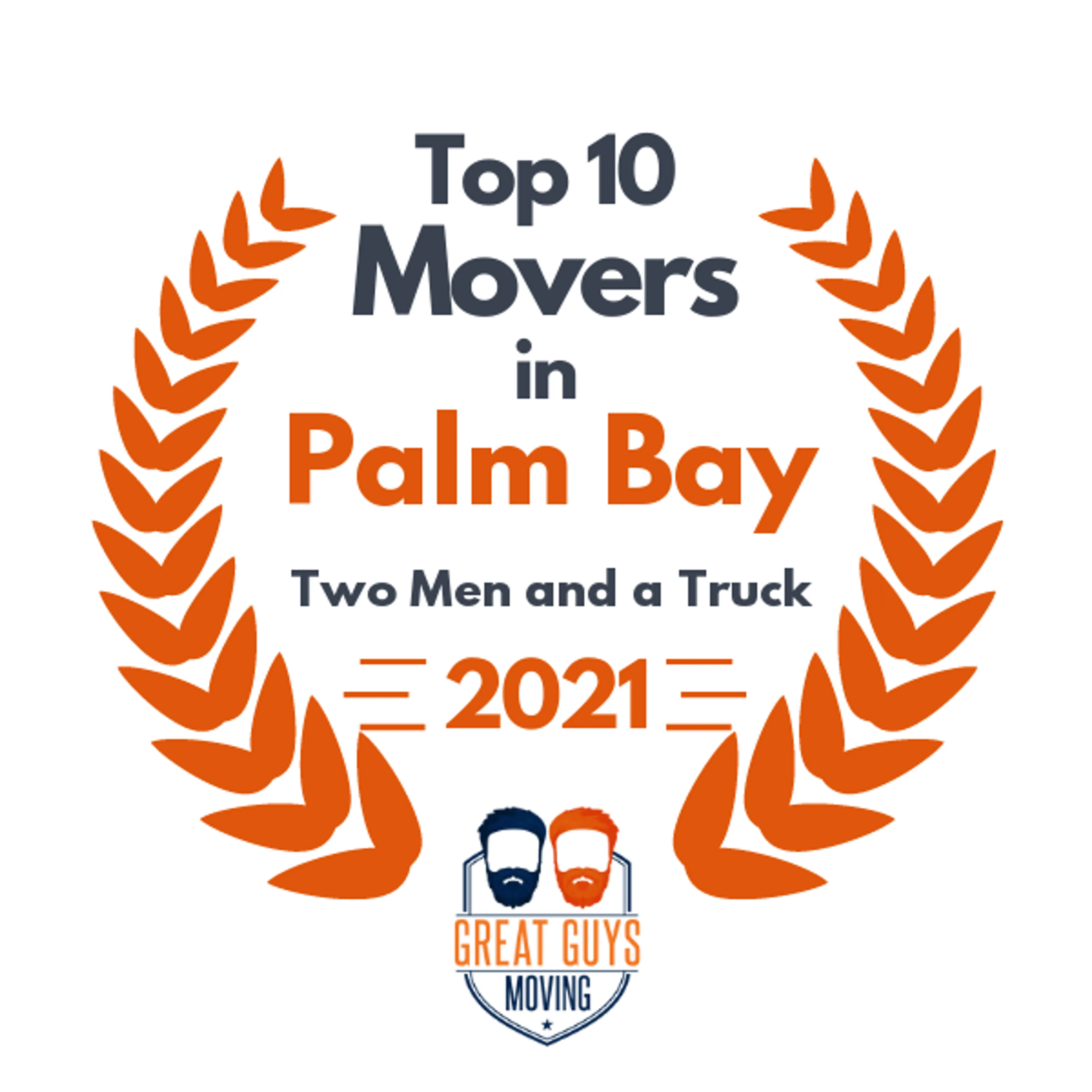 Top 10 Movers in Palm Bay, FL 2021 award