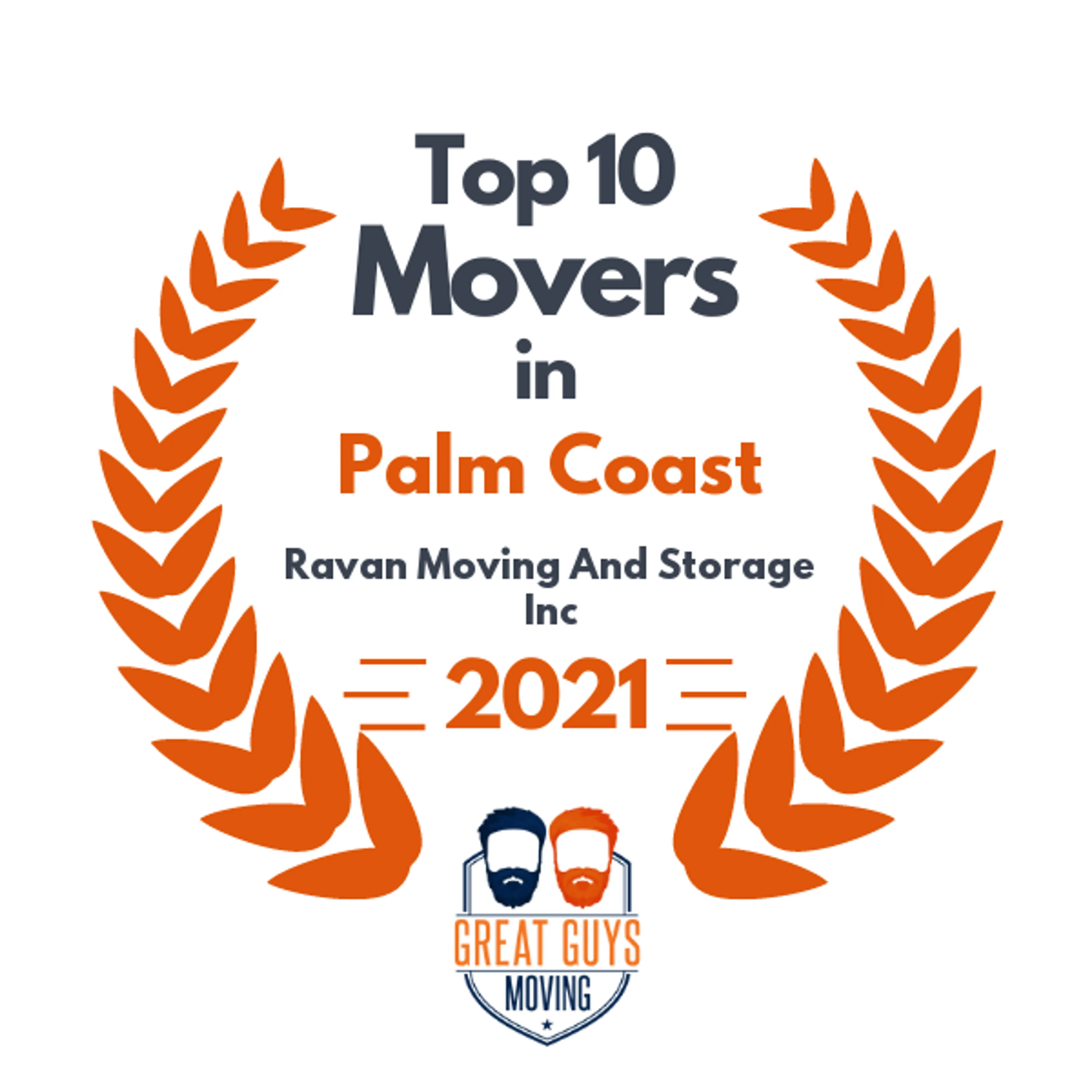 Top 10 Movers in Jacksonville, FL 2021 award