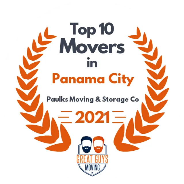 Top 10 Movers in Panama City, FL 2021 award