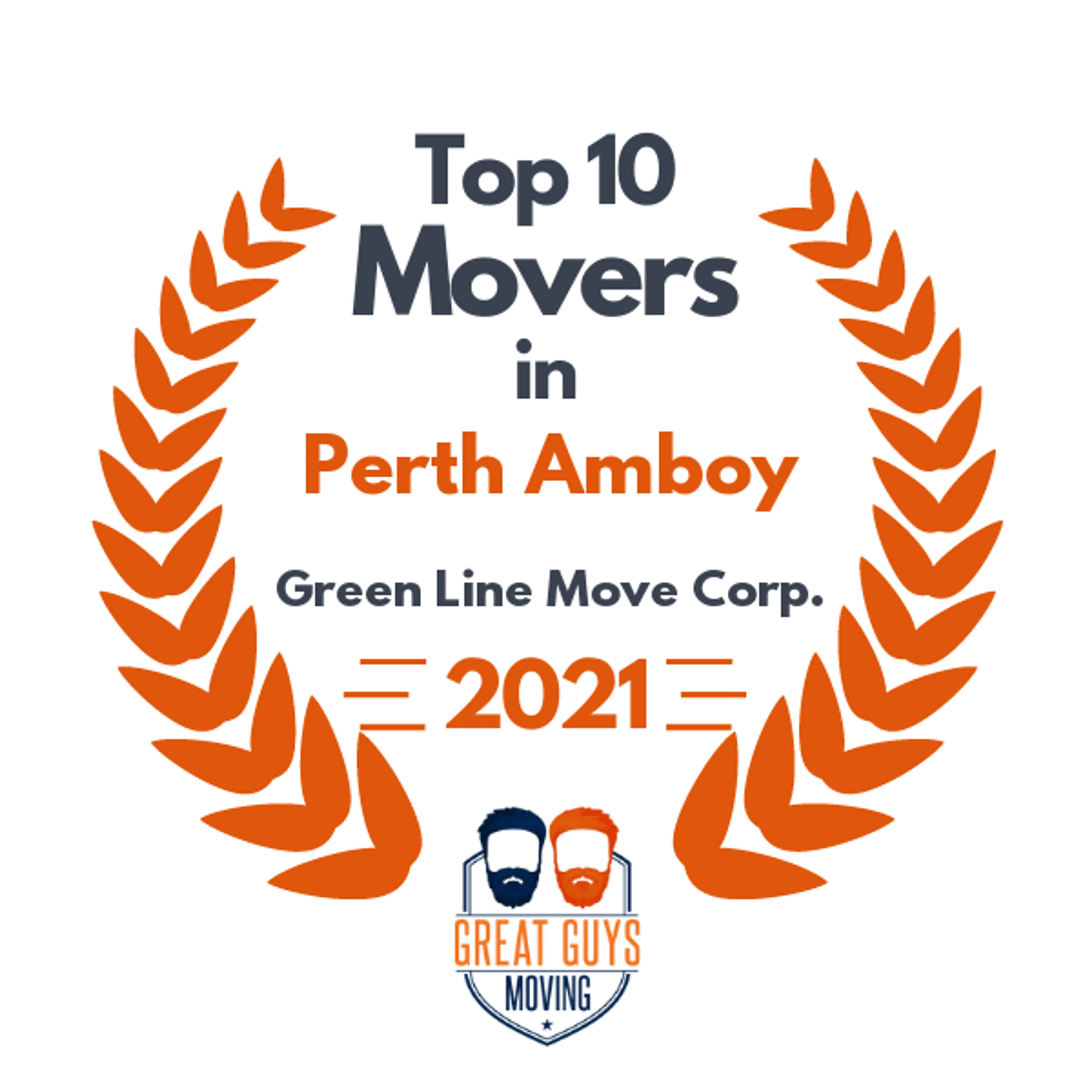 Top 10 Movers in Newark, NJ 2021 award