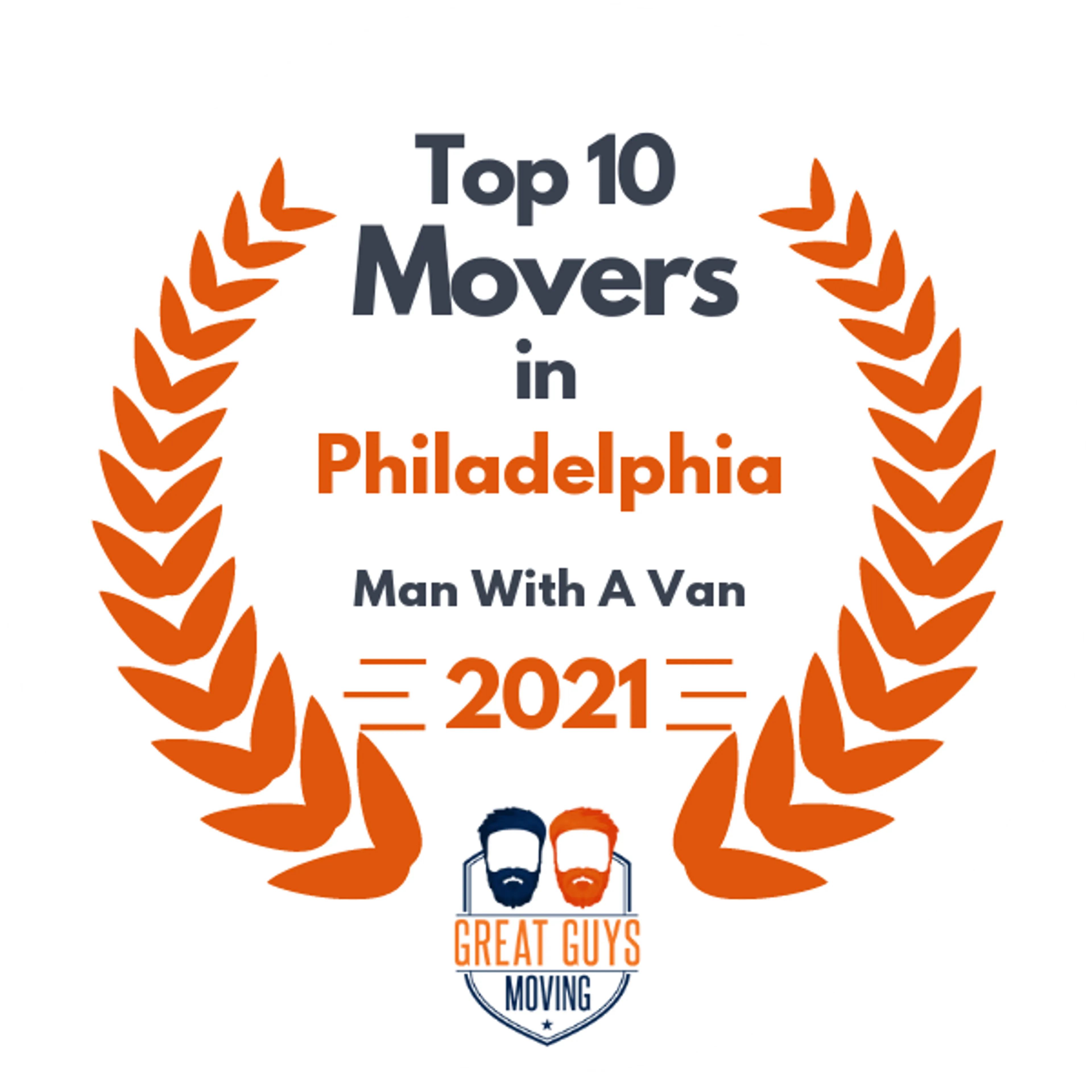 Top 10 Movers in Philadelphia, PA 2021 award